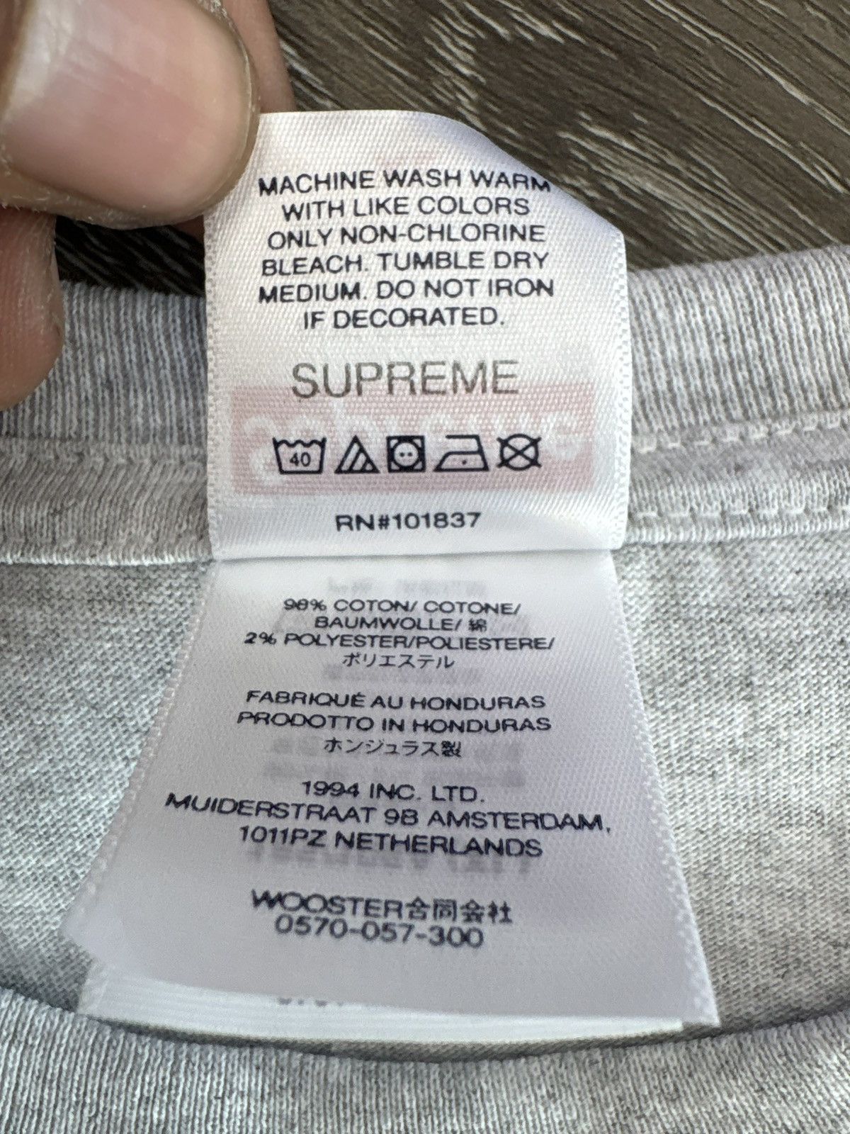 Supreme Supreme “Tera Patrick Tee (ASH GREY) Size US XL / EU 56 / 4 - 4 Thumbnail