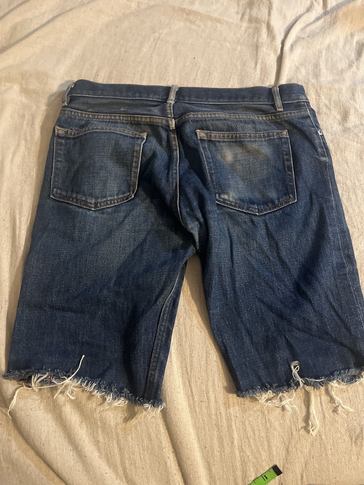 A.P.C. × Denime × Vintage apc hipster distressed cut off short jeans 32” tag 29 Size US 32 / EU 48 - 4 Thumbnail