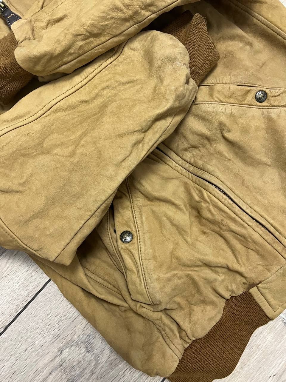 Timberland Timberland Leather Jacket Bomber Korea Made Size US S / EU 44-46 / 1 - 3 Thumbnail