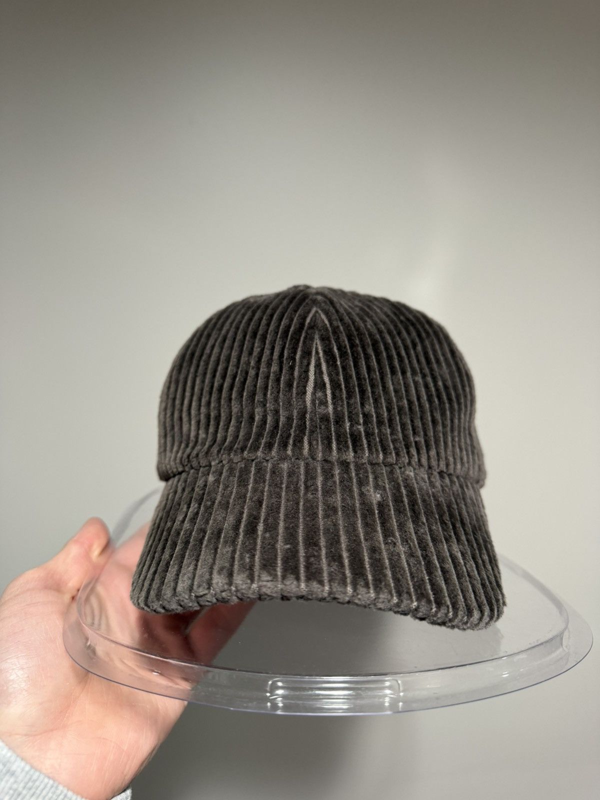 Brunello Cucinelli Brunello Cucinelli Shiny Gray Corduory Baseball Cap Hat Size ONE SIZE - 9 Thumbnail