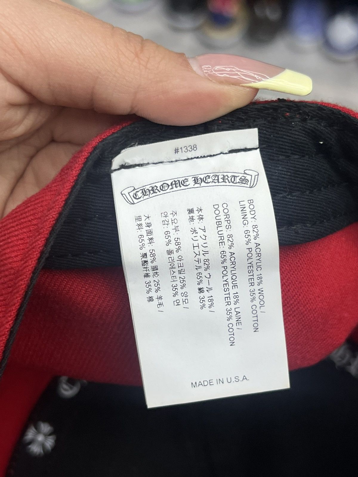 Chrome Hearts Chrome Hearts Red Heart Baseball Cap Size ONE SIZE - 12 Thumbnail