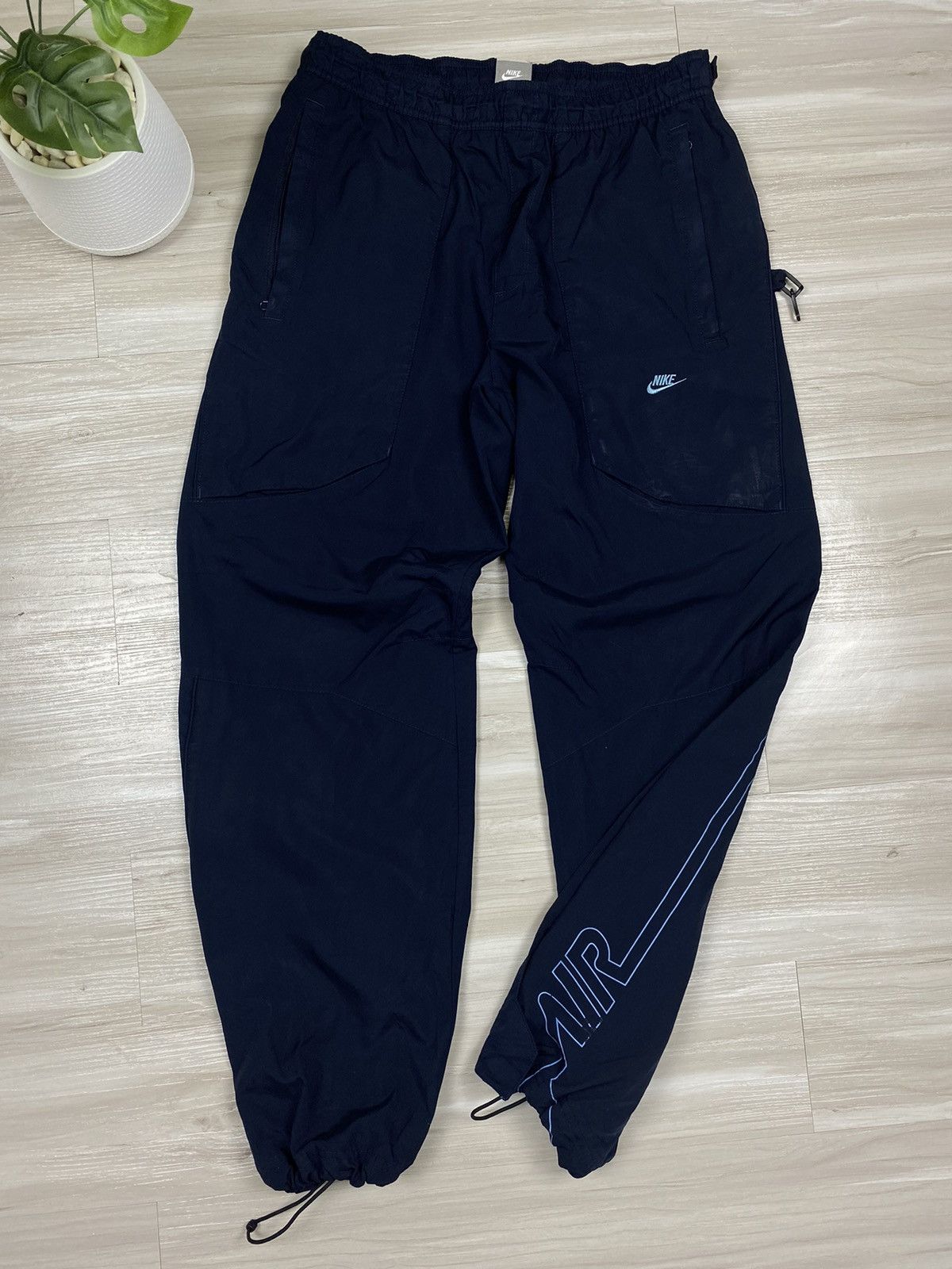 Nike × Vintage Nike Air swoosh Nylon Track Pants Drill Vintage Size US 32 / EU 48 - 6 Thumbnail
