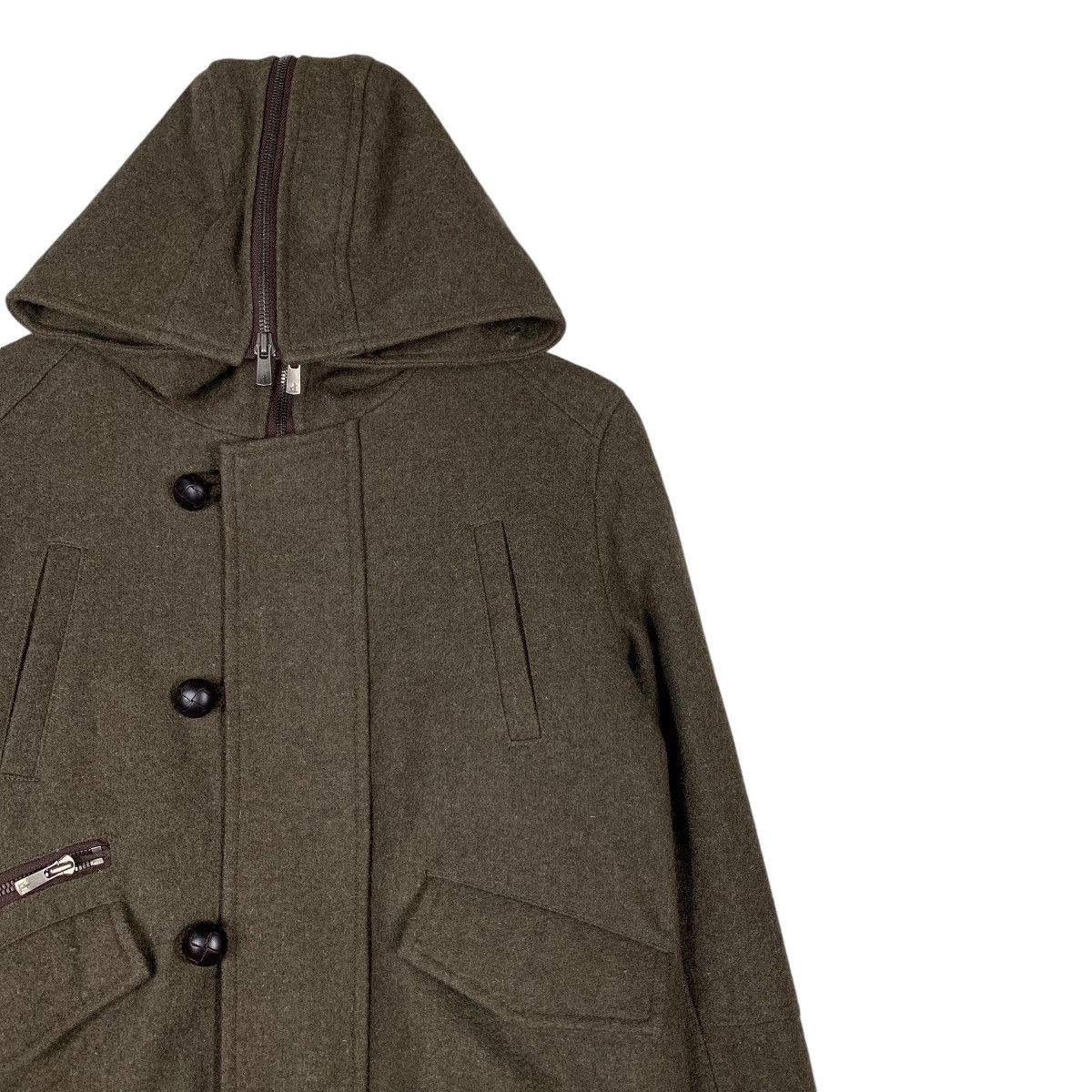 Japanese Brand 2000’s SERGEANT SALUTE Wool Hooded Jacket #1284-C58 Size US S / EU 44-46 / 1 - 5 Thumbnail