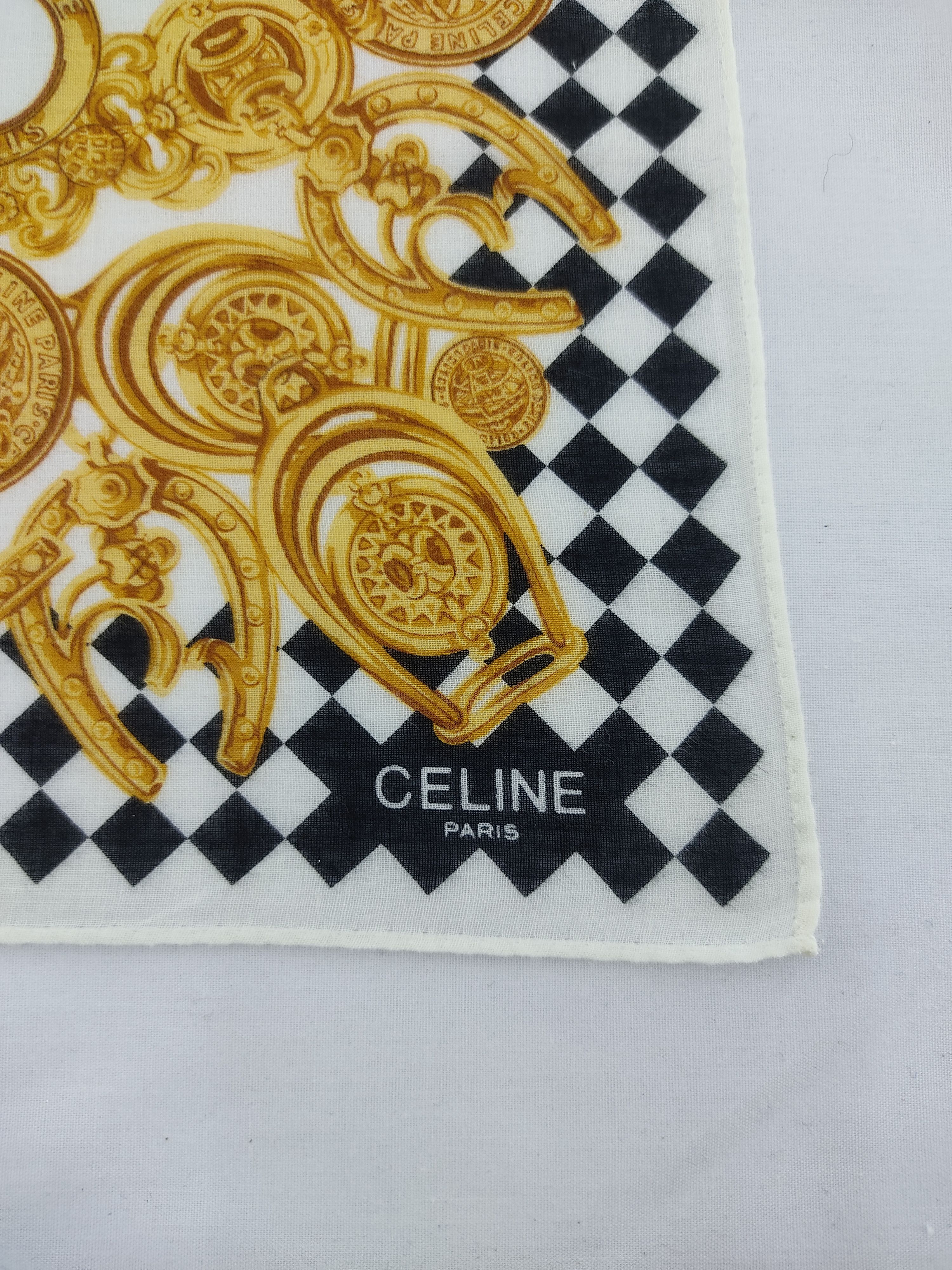 Celine × Vintage Vintage Celine Handkerchief / Neckwear / Bandana Size ONE SIZE - 7 Thumbnail