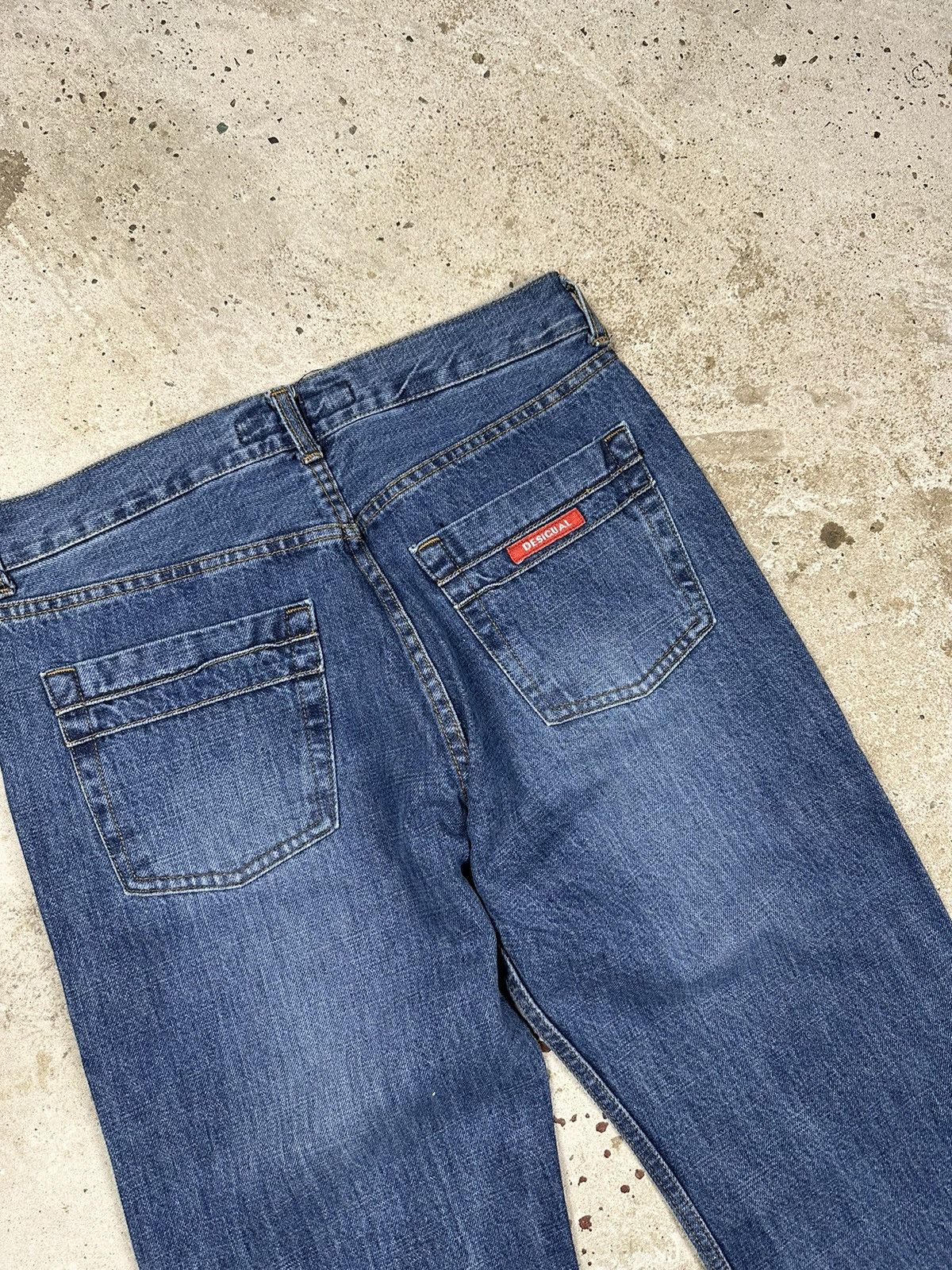 Japanese Brand × Vintage Vintage Y2K Flared Wide Leg Blue Denim Pants Size US 30 / EU 46 - 10 Thumbnail
