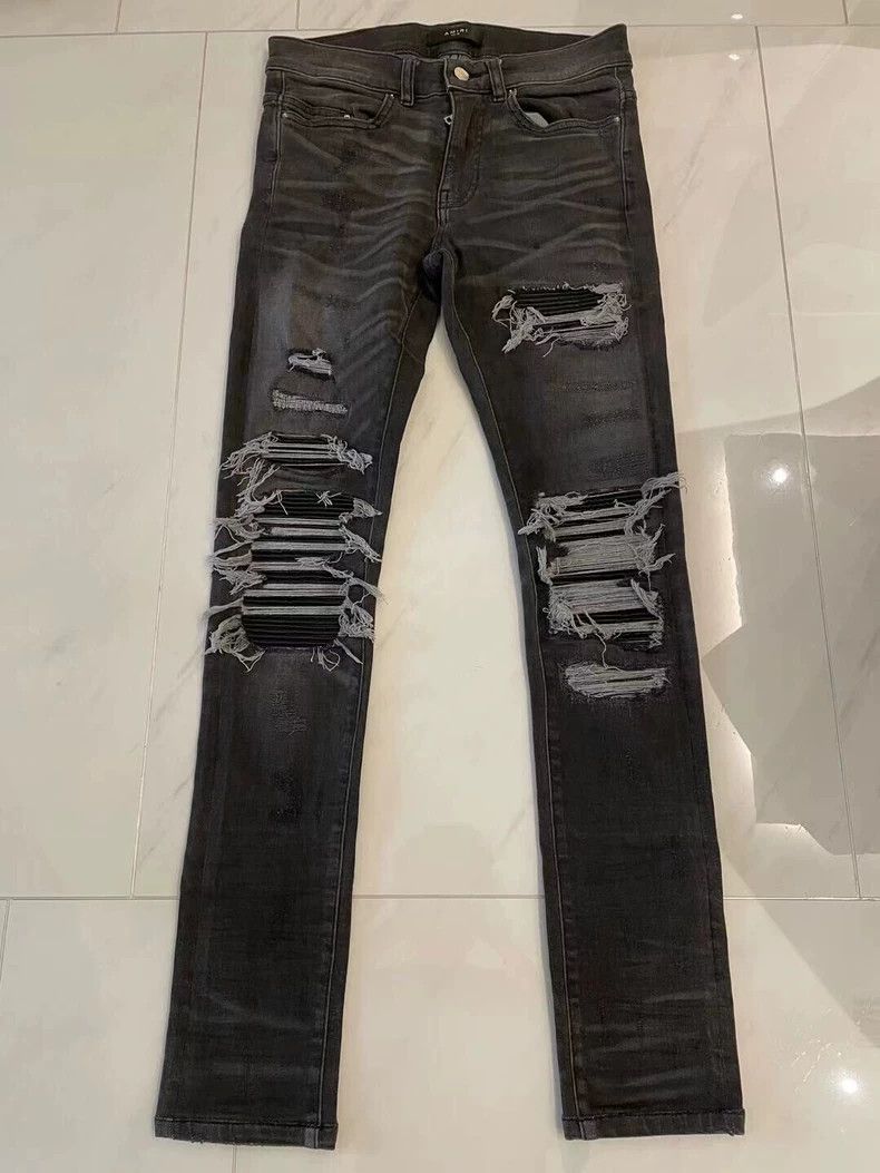 Amiri AMIRI 16OG Distressed Black Jeans - dmc Size US 28 / EU 44 - 1 Thumbnail