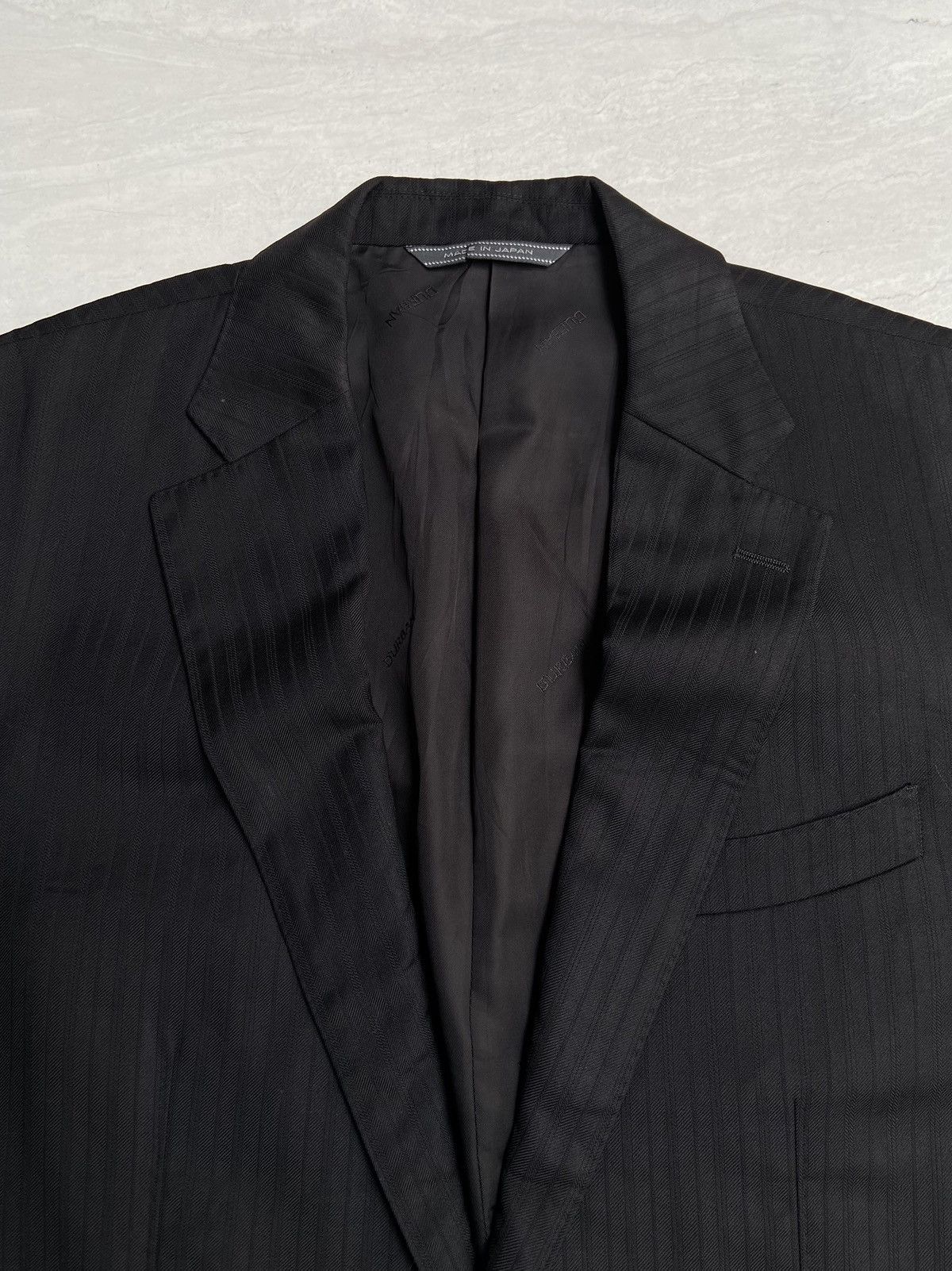 Designer × Japanese Brand × Loro Piana LORO PIANA D’URBAN Black Suit Size 48L - 10 Thumbnail