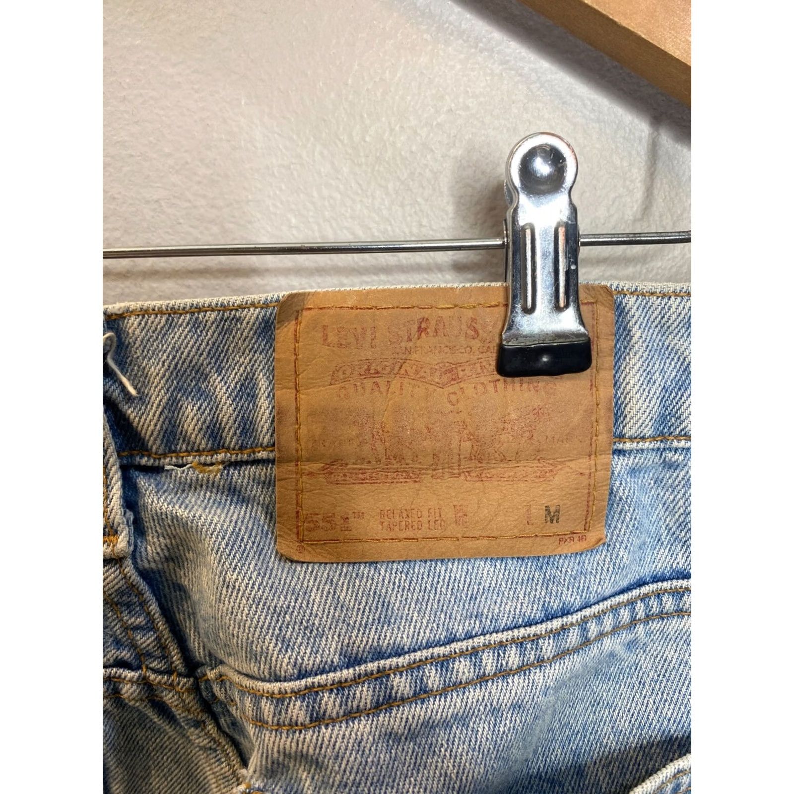 Levi's VINTAGE Levi's 551 Jeans Womens High Rise Relaxed Tapered Leg Blue USA Made Sz 12 Size 34" / US 12 / IT 48 - 3 Thumbnail