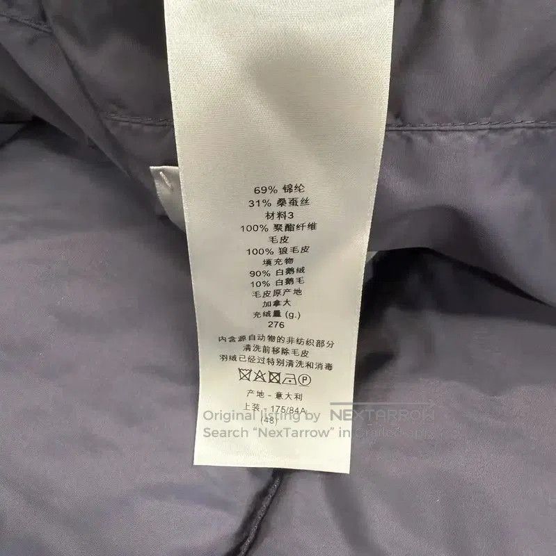 Dior Dior Men's Navy Down Jacket with Fur Collar . Size US S / EU 44-46 / 1 - 5 Thumbnail