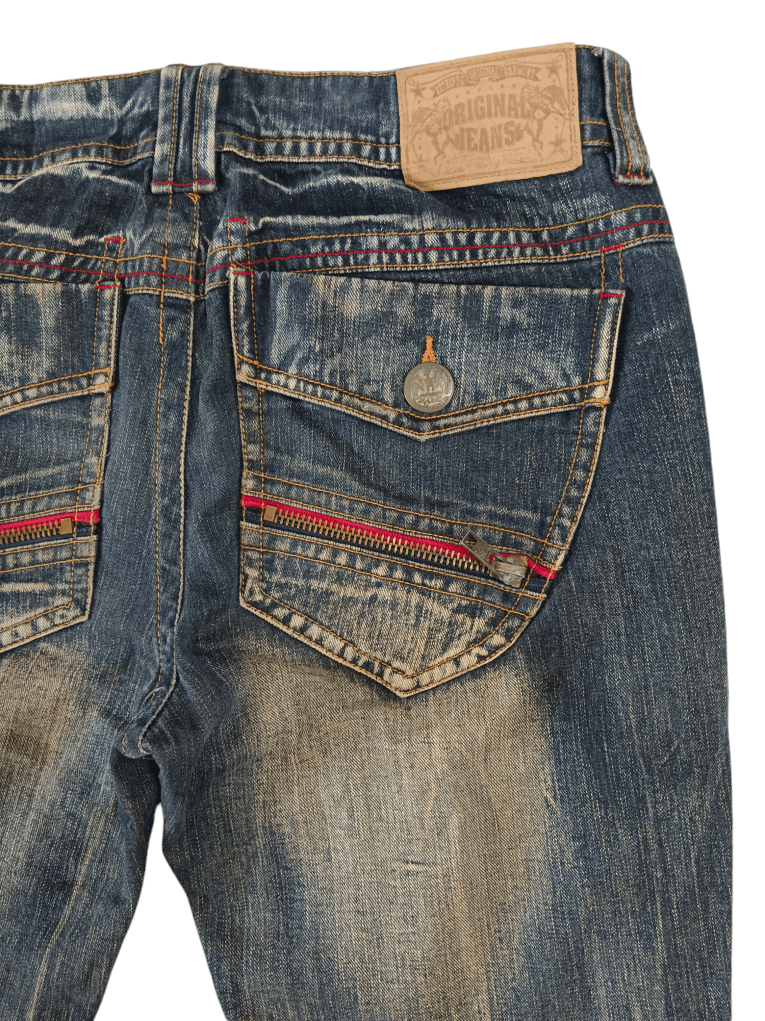 If Six Was Nine 💥Original Jeans💥 Mudmax Distressed Denim Size US 33 - 6 Thumbnail