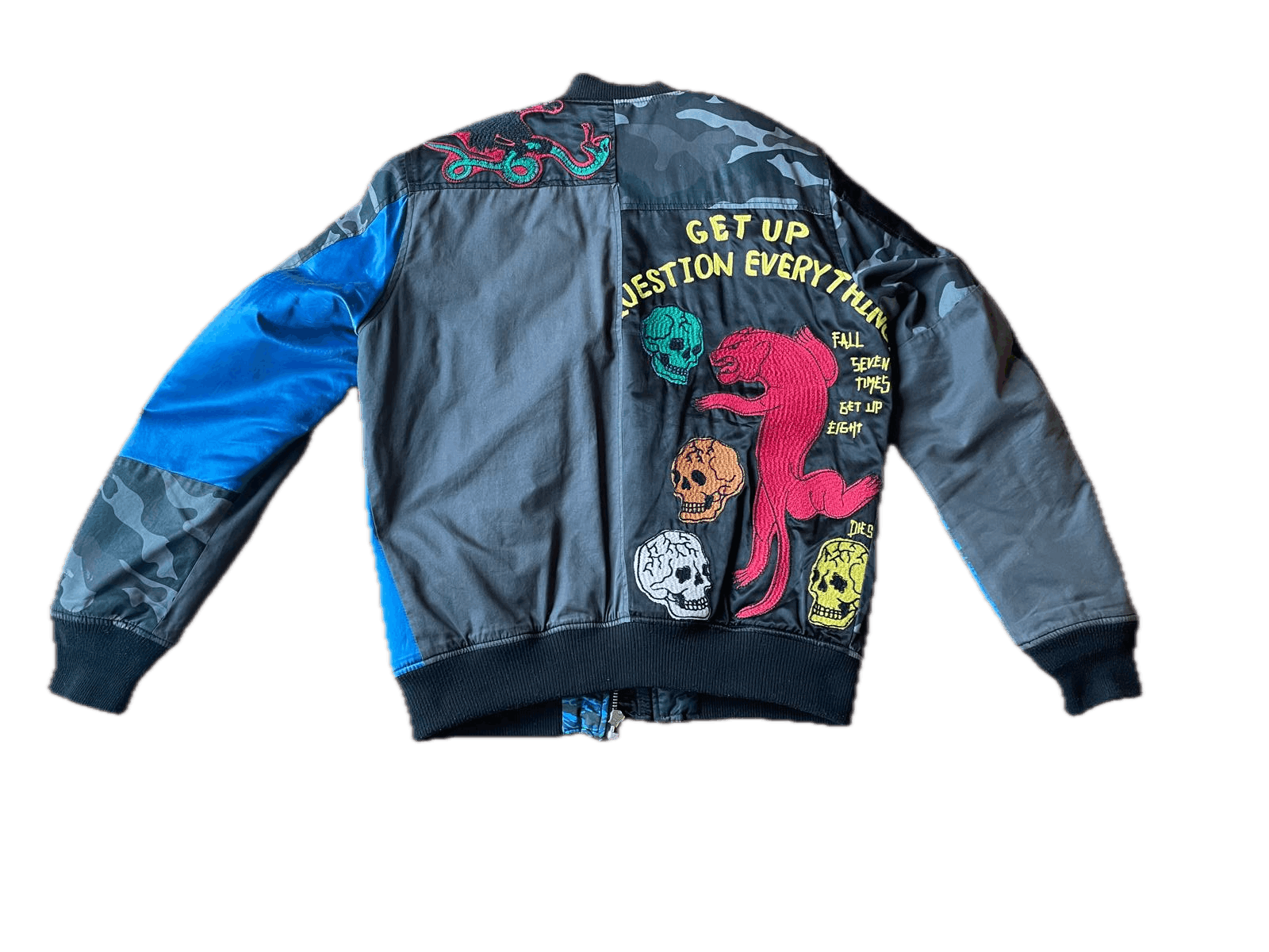 Diesel Diesel - Archival Multi-Patch Bomber Jacket (Gucci Mane) Size US S / EU 44-46 / 1 - 3 Thumbnail