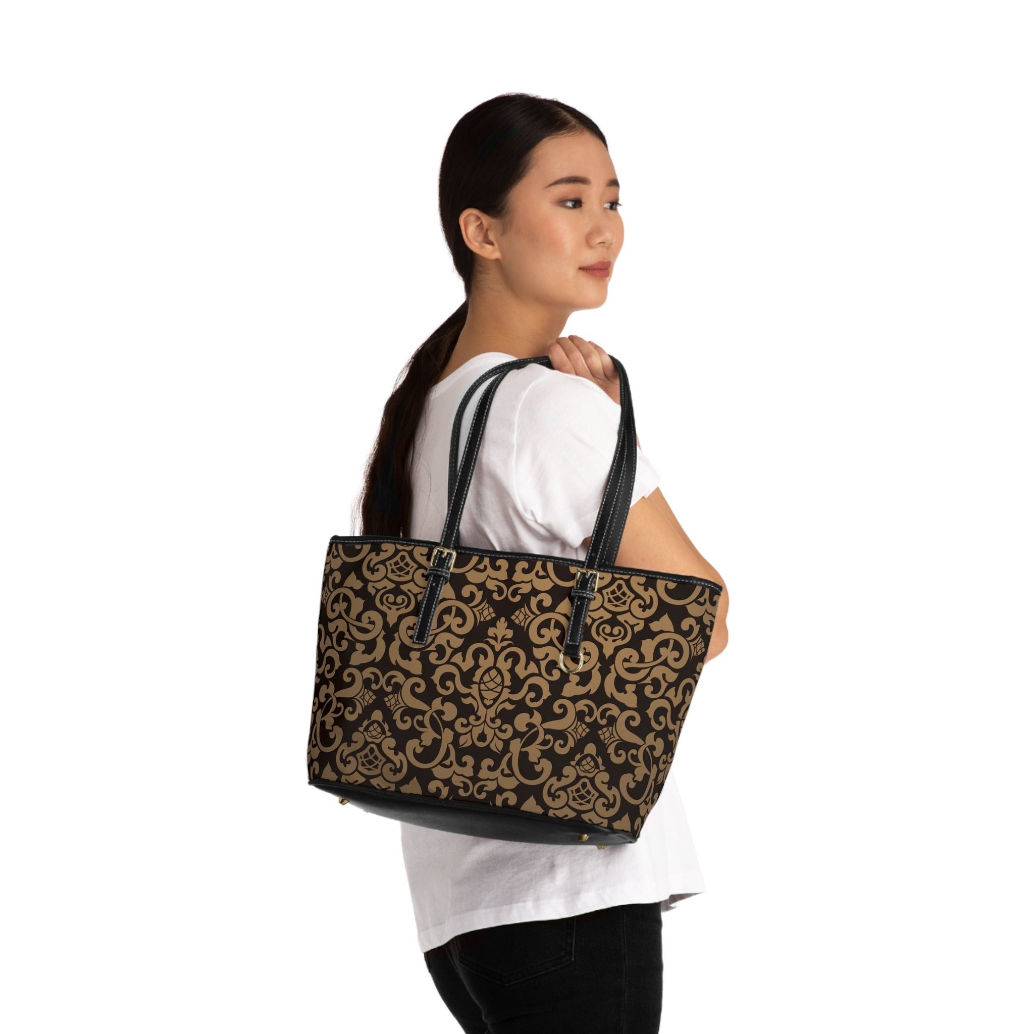 The Unbranded Brand Victorian Design PU Leather Shoulder Bag Size ONE SIZE - 5 Thumbnail