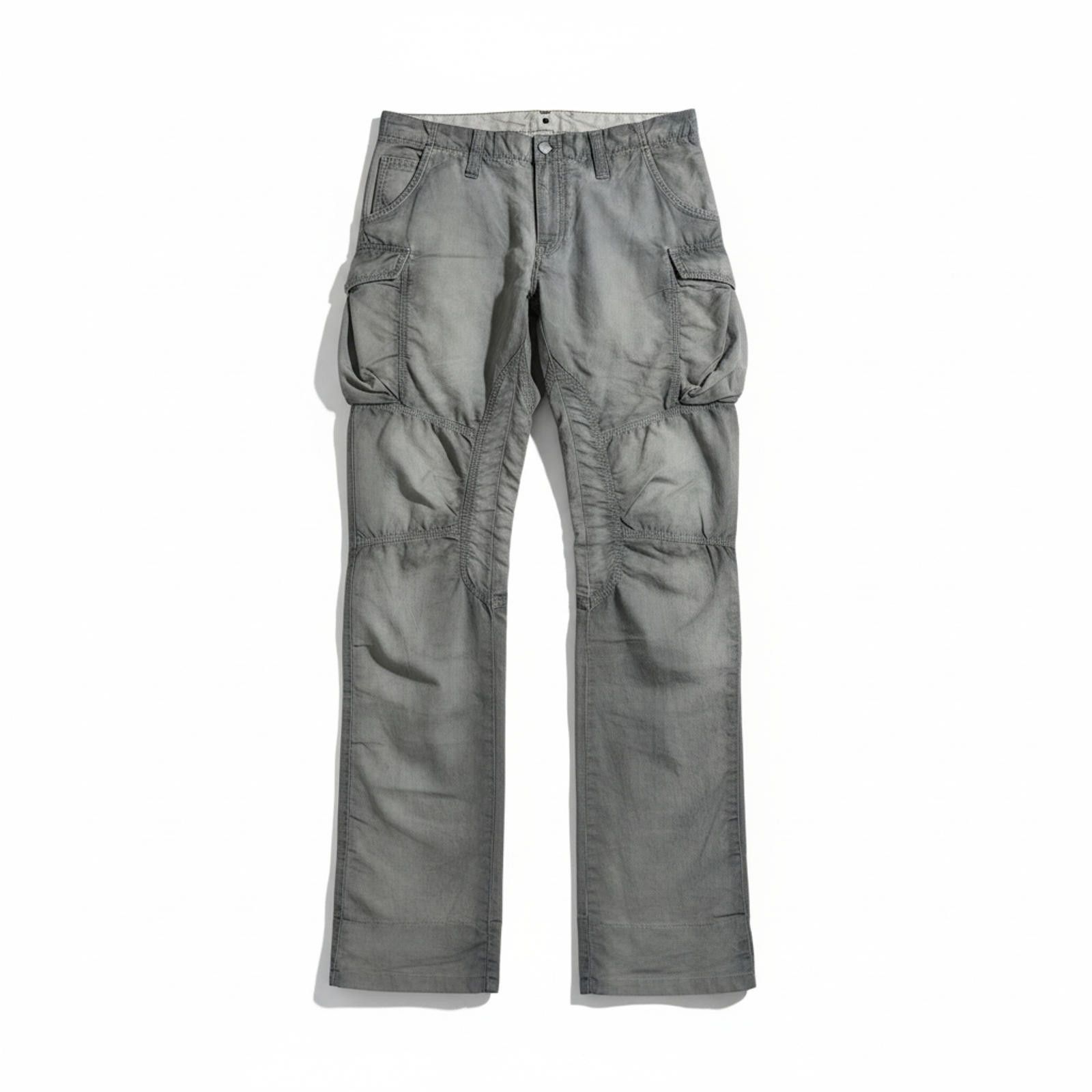 Kiminori Morishita kiminori morishita - Men's Cotton Cargo Pants Grey Size US 32 / EU 48 - 1 Thumbnail