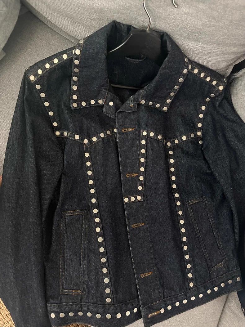 Dries Van Noten Dries Van Noten Men's Studded Denim Jacket Size US L / EU 52-54 / 3 - 1 Thumbnail