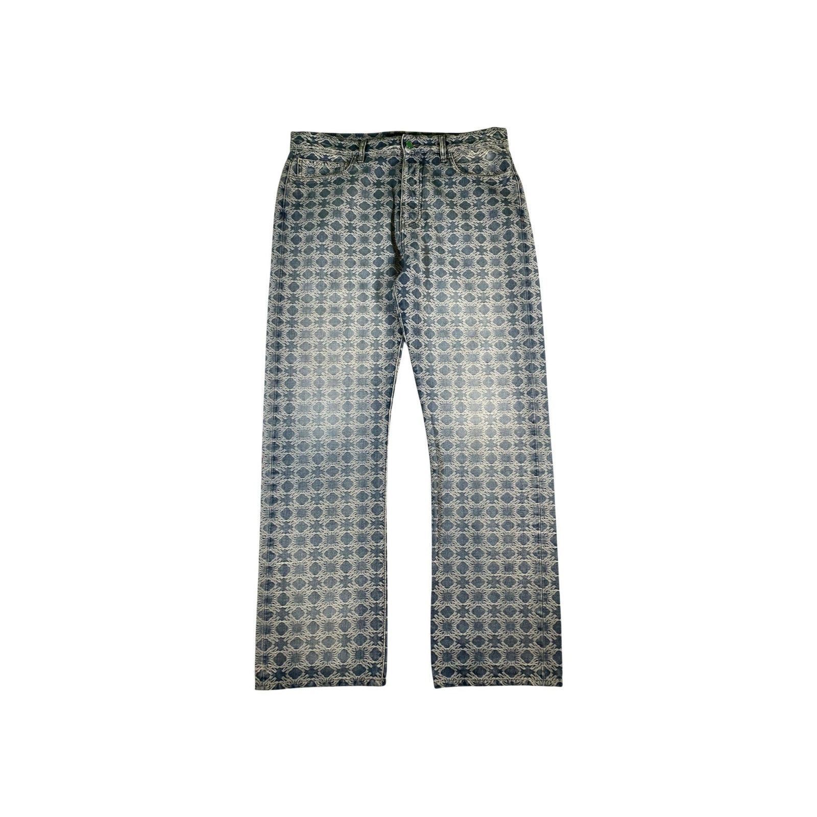 Amiri Amiri "MA Logo Wide Leg" Light Wash Jeans Size US 36 / EU 52 - 1 Thumbnail