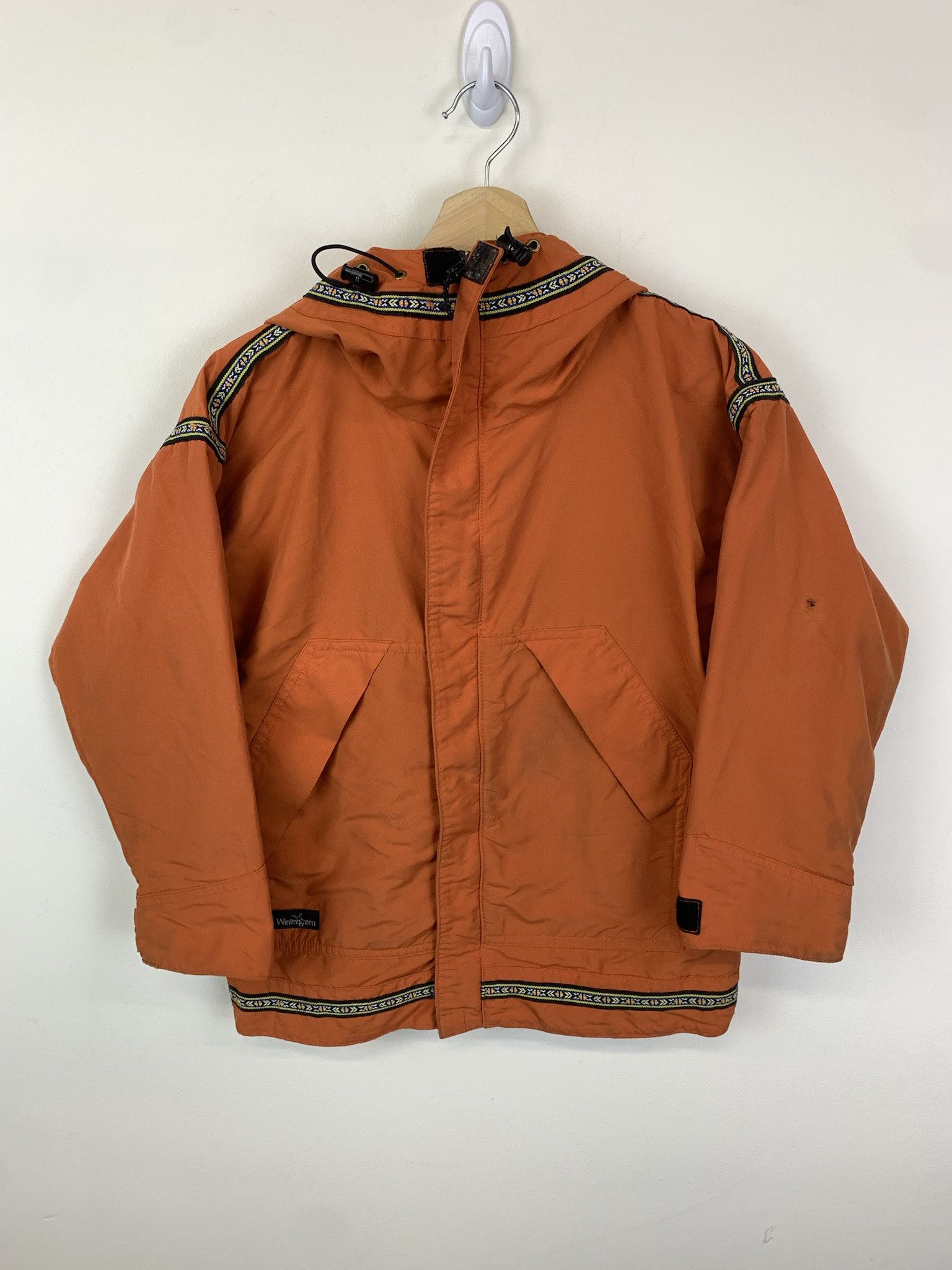 Vintage Vintage Wintergreen Jacket 1990s Wintergreen Orange Tape Zip Light Jacketr Size S Size US S / EU 44-46 / 1 - 1 Thumbnail