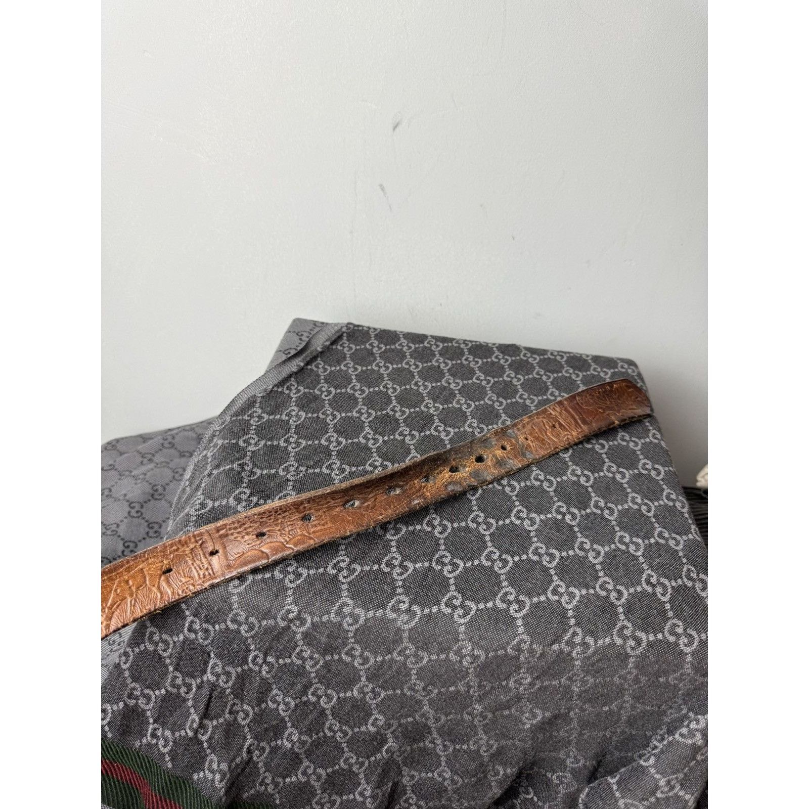 American Apparel Rare Vintage 1985 Hand Made Deer Leather Belt Western Cowboy Size ONE SIZE - 8 Thumbnail