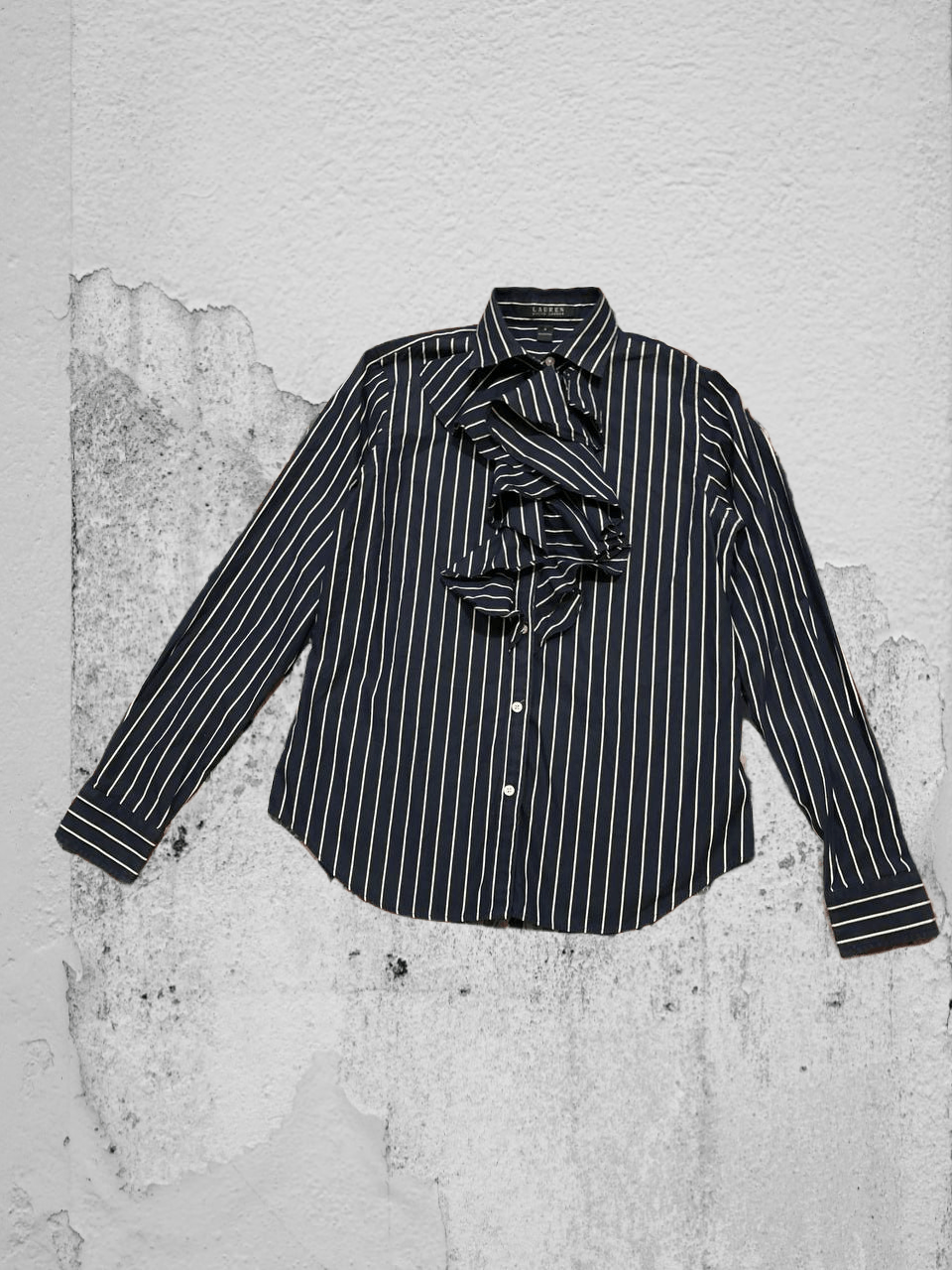 Lauren Ralph Lauren striped print blue Shirt Y2K Lauren Ralph Lauren Vintage Size S / US 4 / IT 40 - 1 Thumbnail