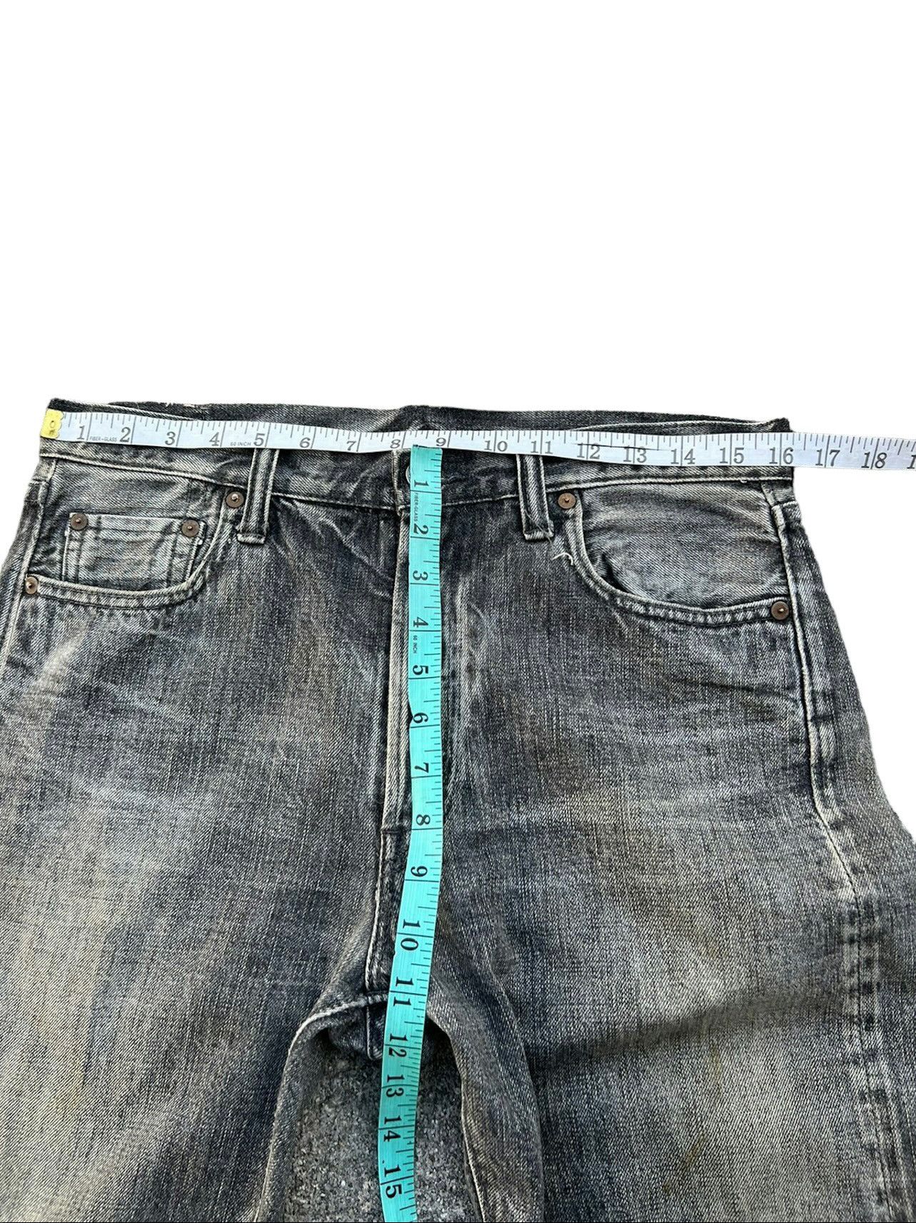 Full Count & Co. Vintage 90s Full Count Japan Faded Black Denim Dirty Jeans Size US 32 / EU 48 - 2 Thumbnail