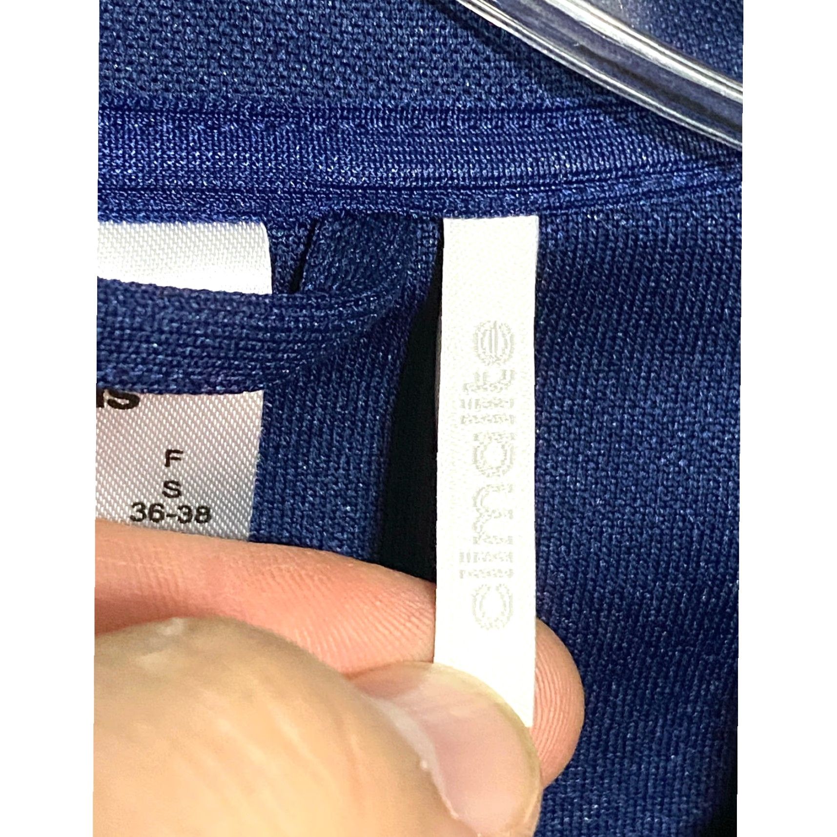 Adidas Adidas Track Jacket Mens S Blue Climalite Full Zip Performance Tracksuit Top Size 36R - 6 Thumbnail