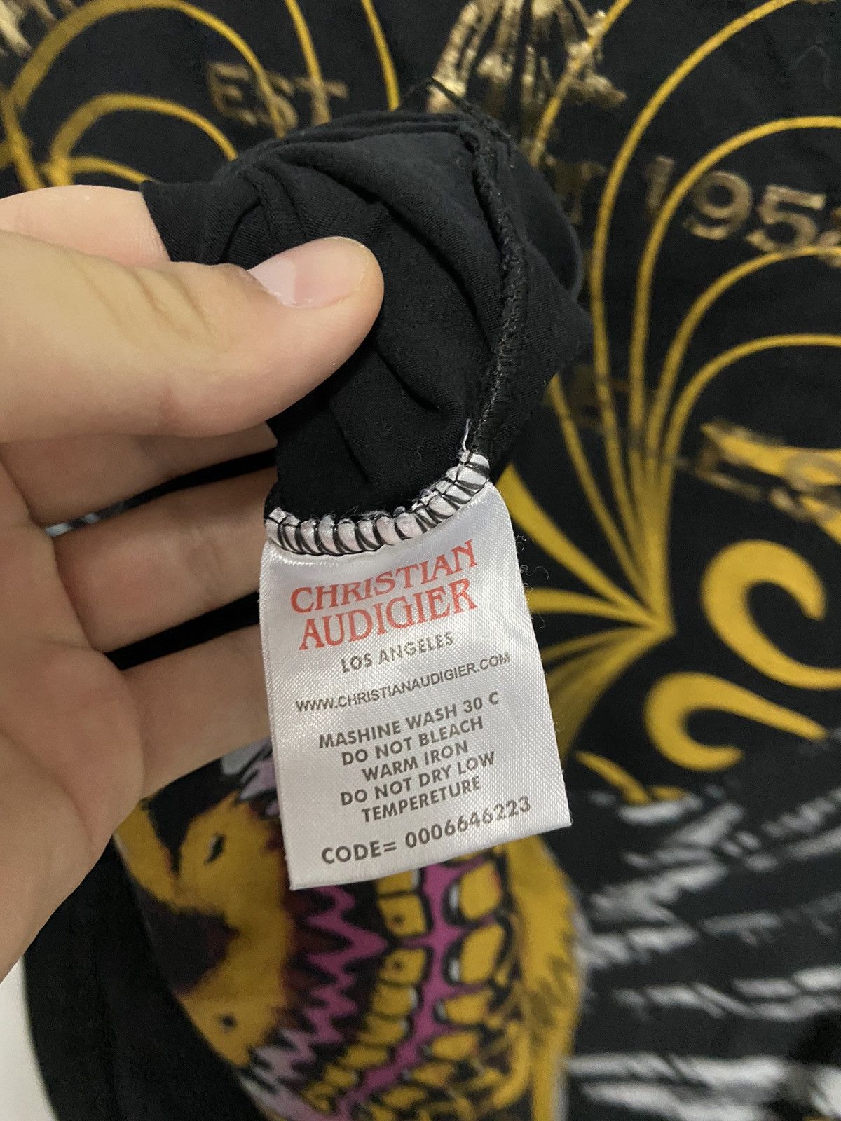 Christian Audigier × Vintage Christian audigier big logo skull 💀 t shirt vintage Size US M / EU 48-50 / 2 - 8 Thumbnail