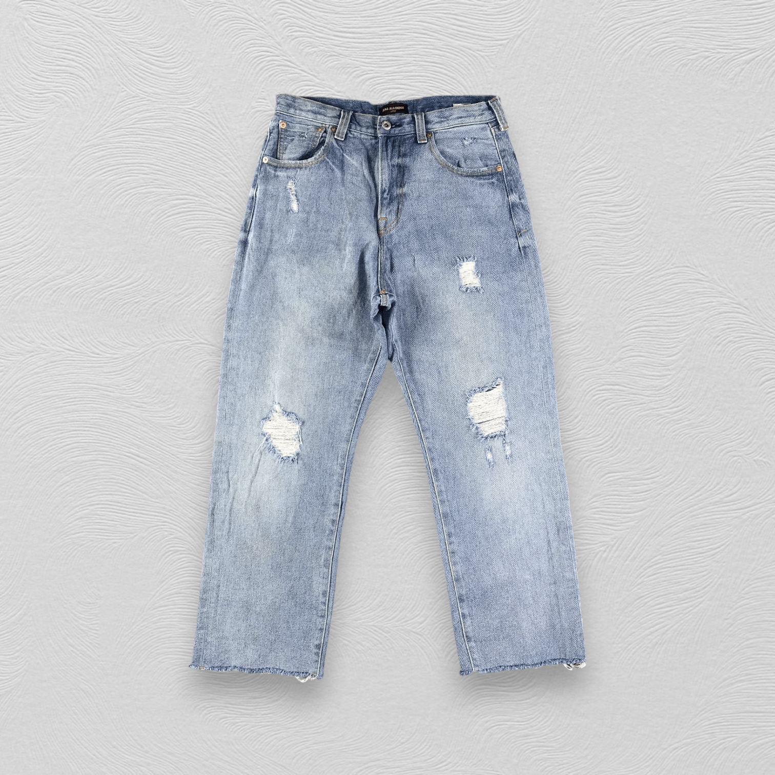 Japanese Brand Rag Machine Jeans Baggy Denim KJ1707