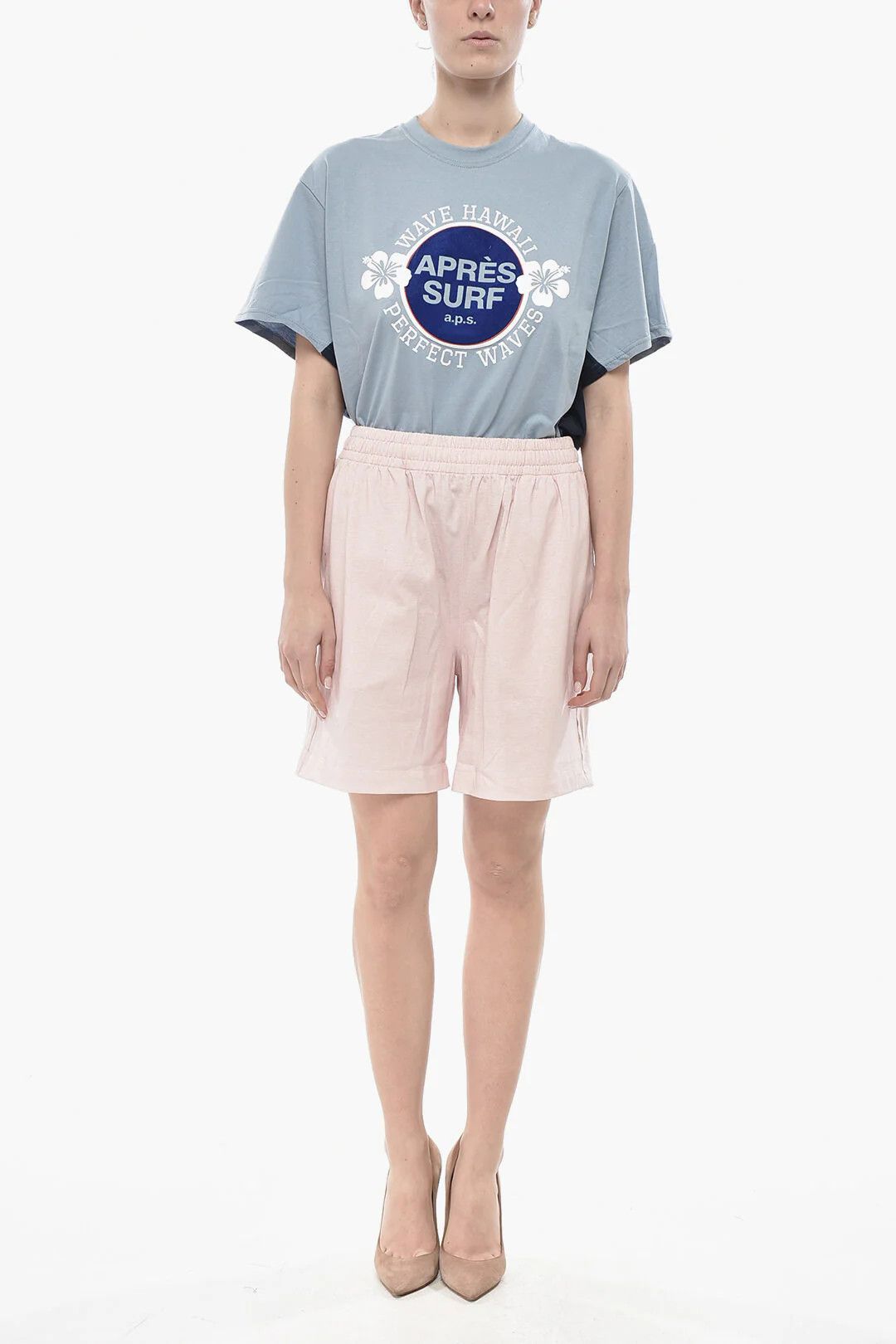 Burberry og1mm0426 Jersey Short in Pink Size 26" / US 2 / IT 38 - 4 Thumbnail