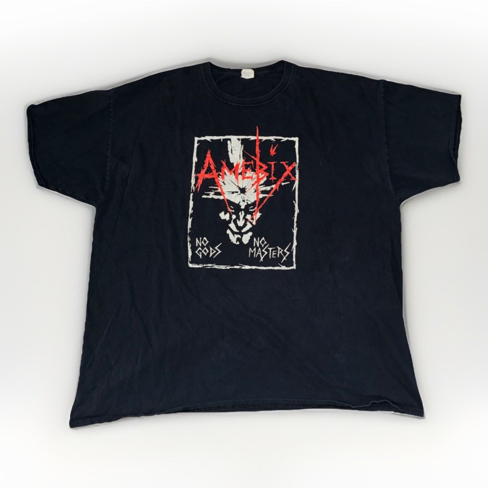 Band Tees × Vintage Vintage Amebix Band T-Shirt Black 3XL 27x30 Distressed Y2K Size US XXL / EU 58 / 5 - 1 Thumbnail