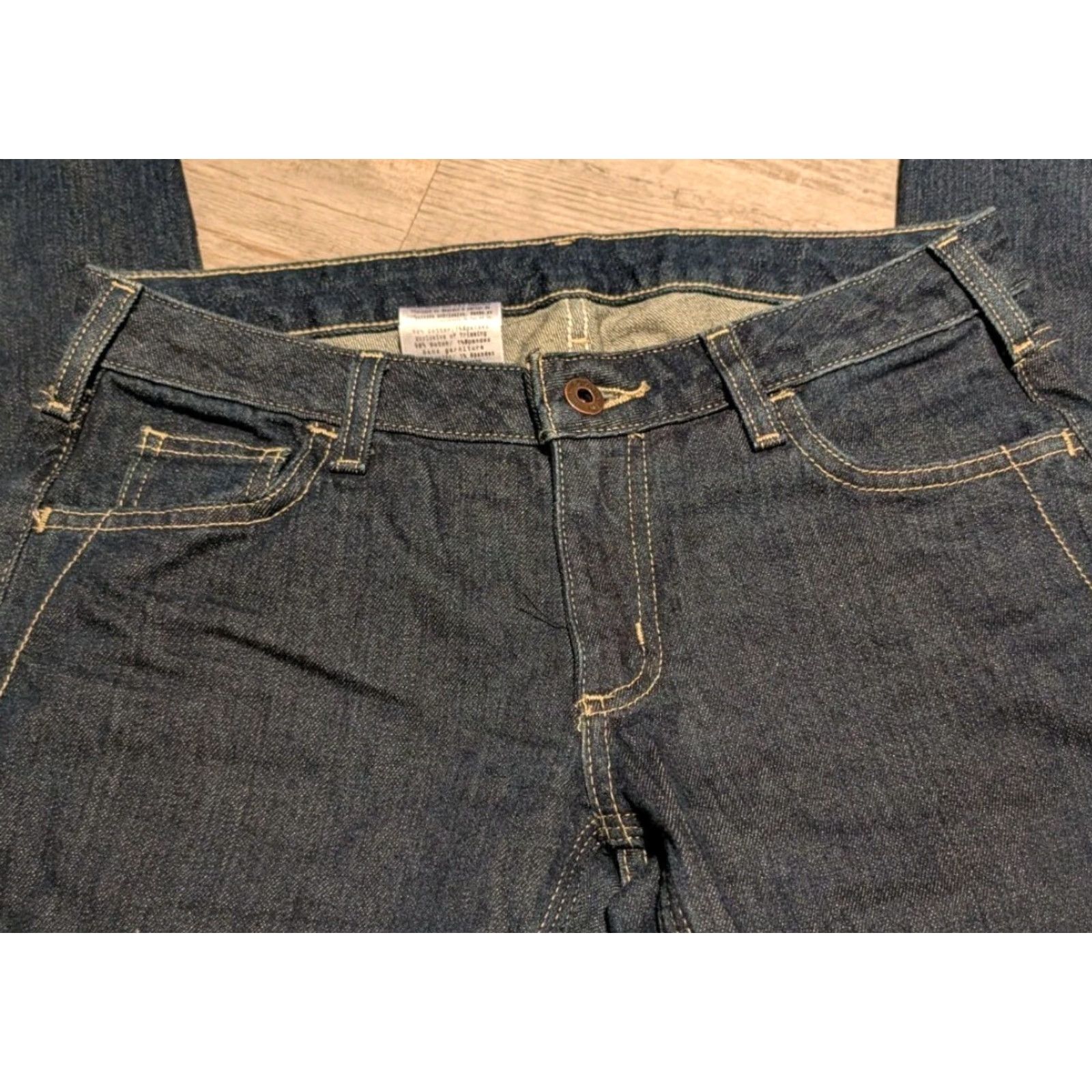 Carhartt Carhartt Jeans Dark Blue Straight Fit Stretch Denim Women’s 2X32 WB052 DKN EUC Size 26" / US 2 / IT 38 - 2 Thumbnail