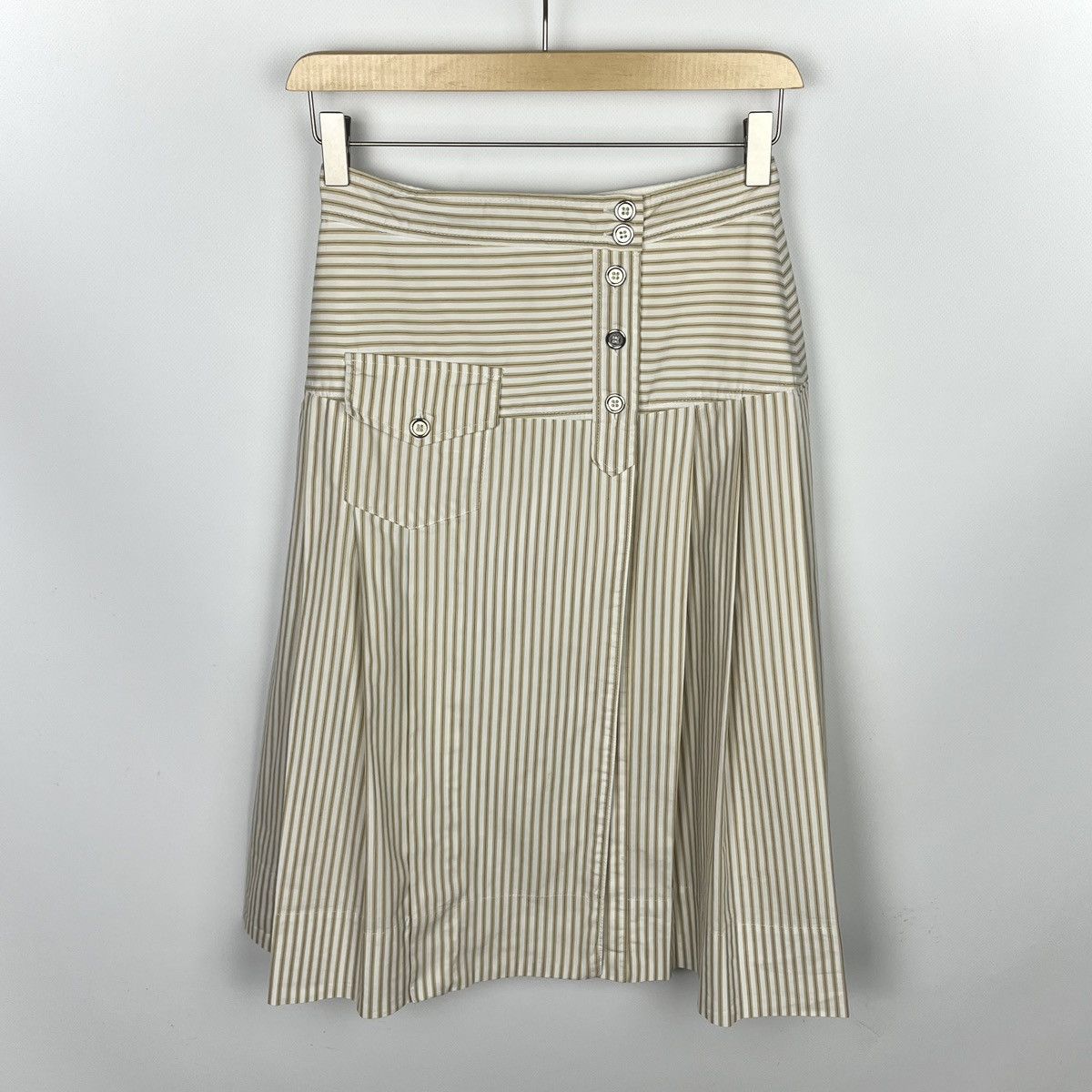 Dolce & Gabbana Ladies Dolce & Gabbana Y2K Stripped Midi Skirt Size 28" / US 6 / IT 42 - 1 Thumbnail