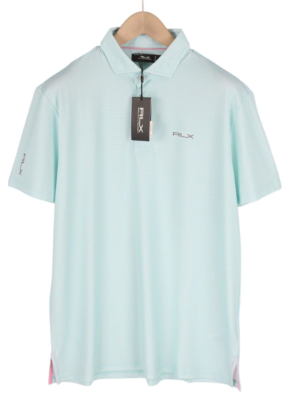 RLX Ralph Lauren GOLF S Blue Houndstooth Polo 84576 Size US S / EU 44-46 / 1 - 1 Thumbnail