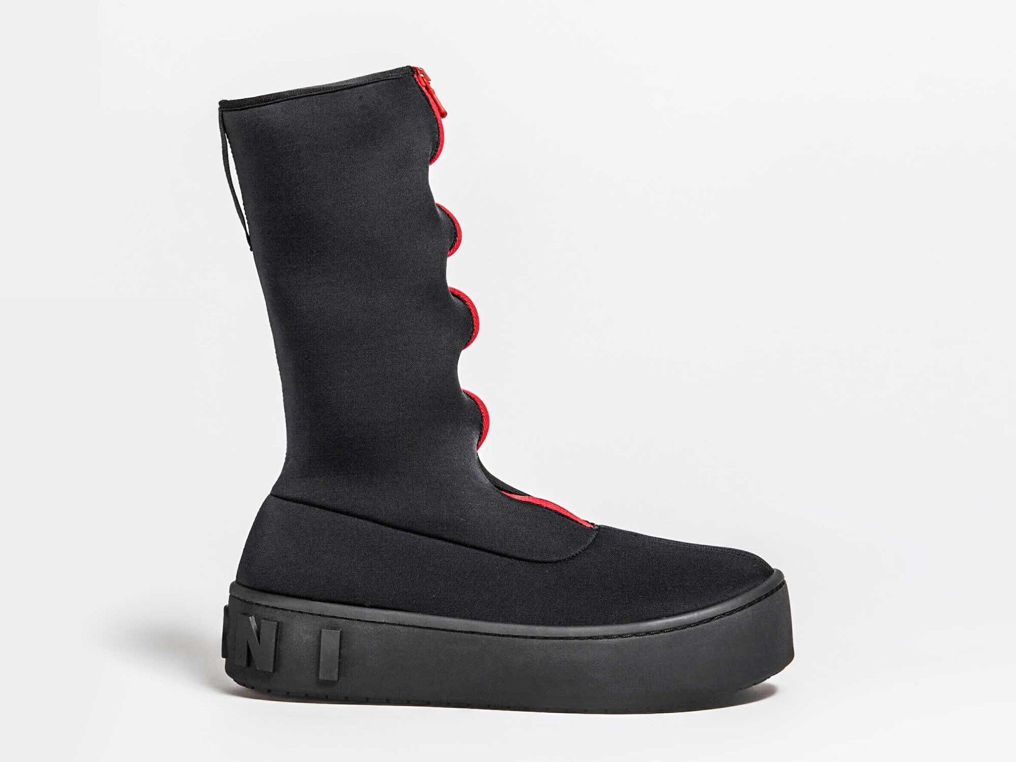 Marni o1y0225 Ankle Boots in Black/Red Size US 11 / EU 44 - 1 Thumbnail