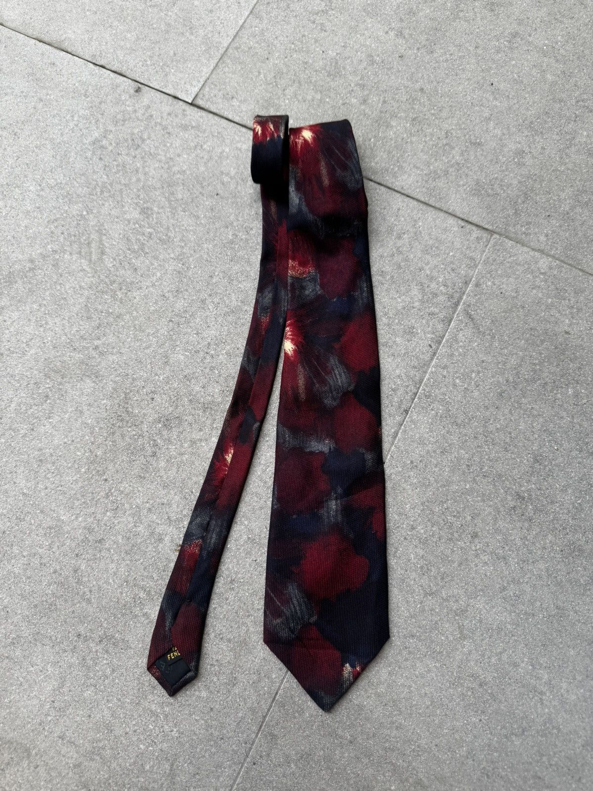 Fendi Fendi Cravatte Hand Made 100% Silk Neck Tie Made In Italy Size ONE SIZE - 1 Thumbnail
