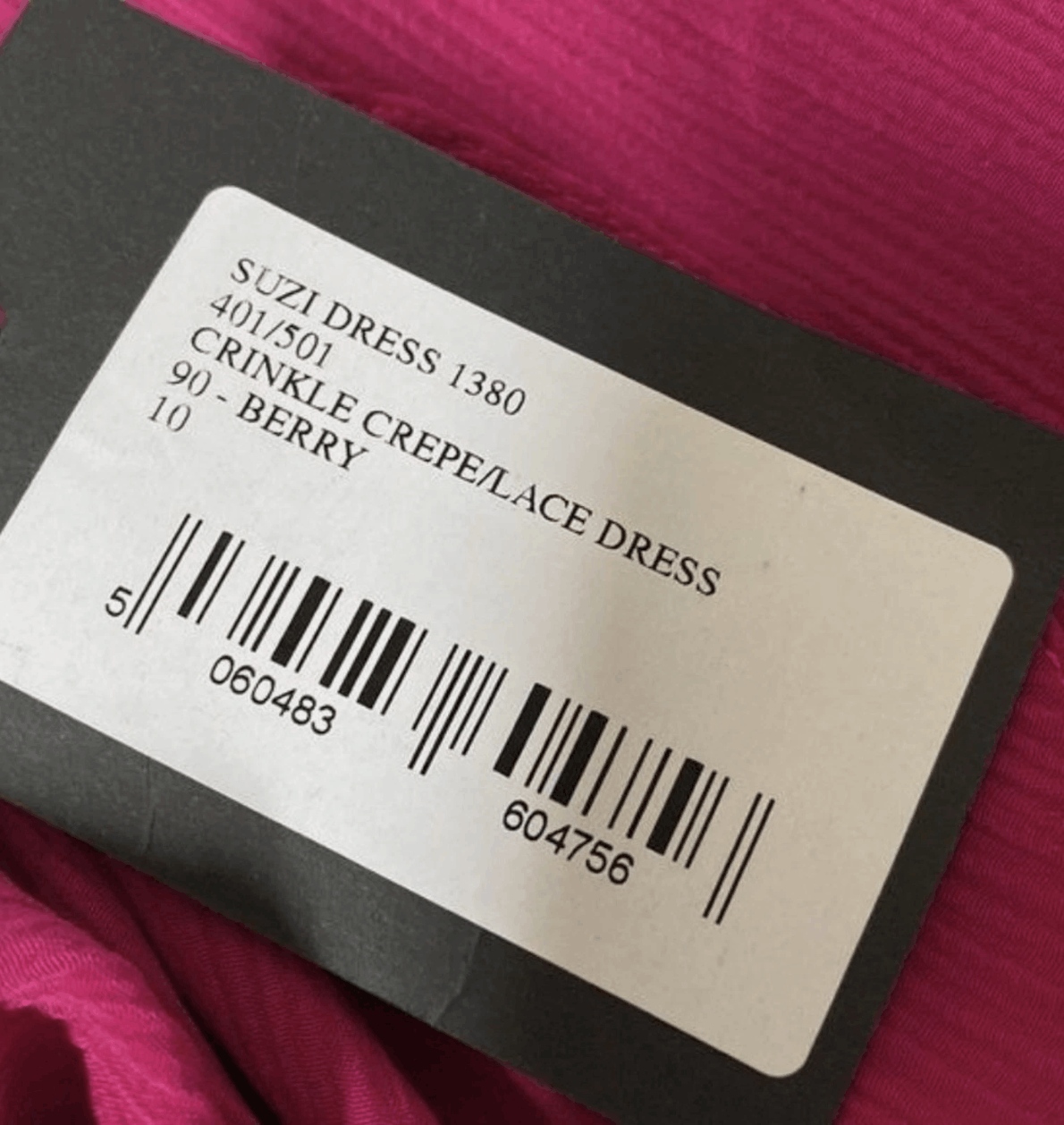Other SALONI Suzi Berry Crinkle Crepe Lace Maxi Dress NWT Size M / US 6-8 / IT 42-44 - 9 Thumbnail