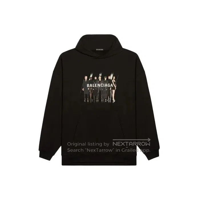 Balenciaga Balenciaga Casual Logo Print Black Hoodie. Size US XXS / EU 40 - 1 Thumbnail