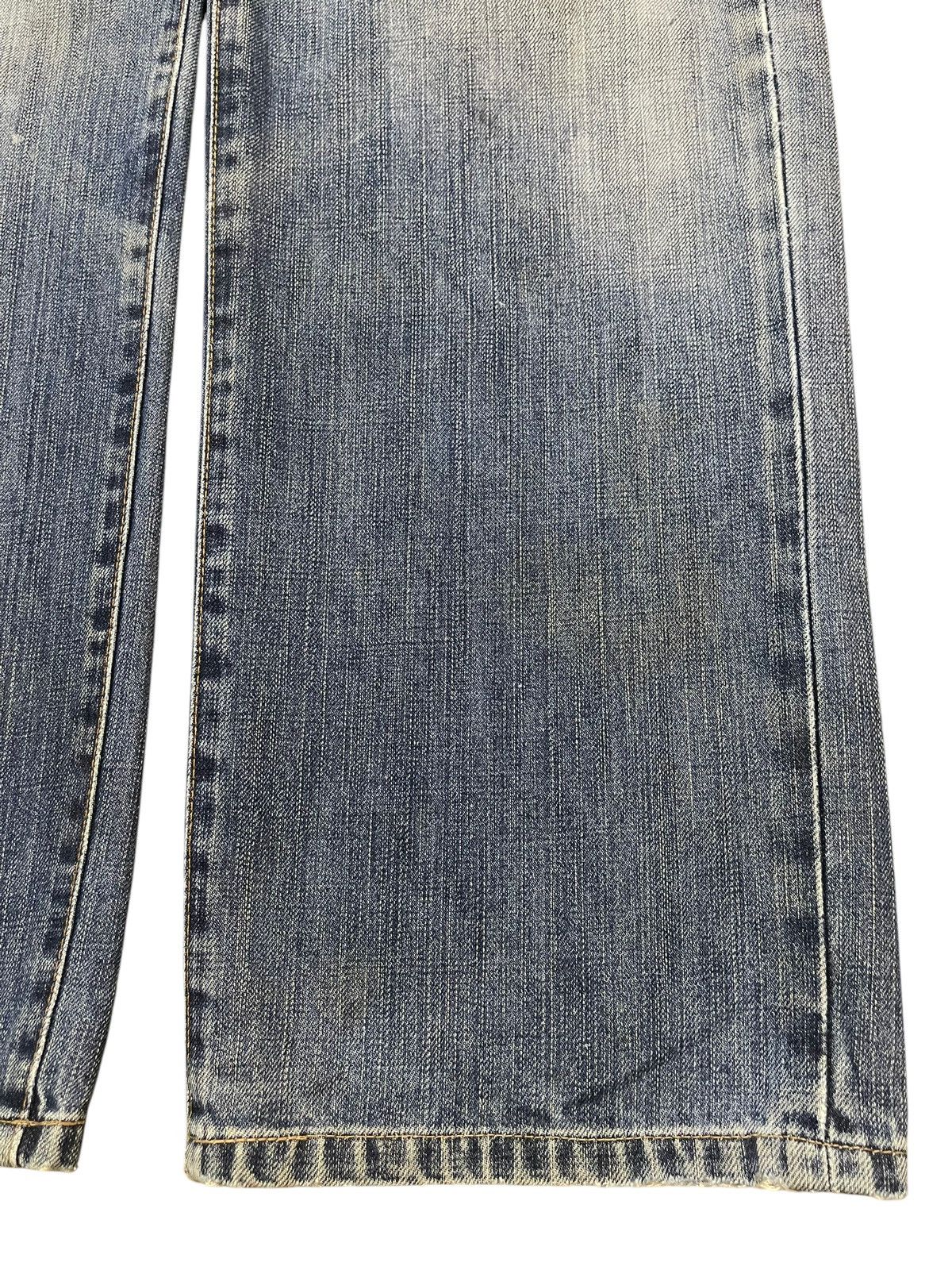 Edwin Vintage Edwin 503z Blue Faded Wash Distress Baggy Jeans Size US 31 - 8 Thumbnail
