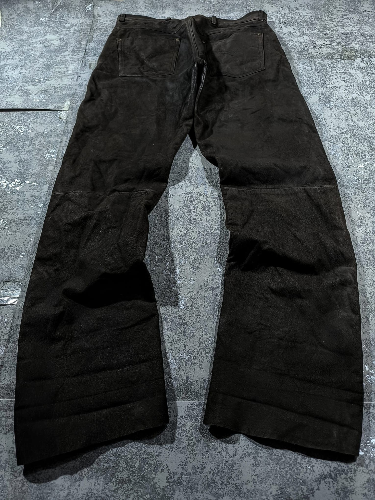Genuine Leather dark brown western leather 90s pants chrome hearts Size US 38 / EU 54 - 4 Thumbnail