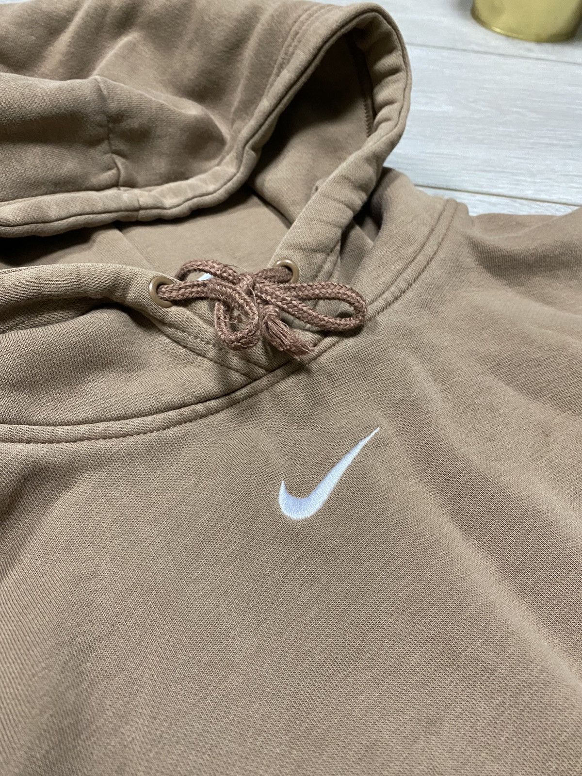 Nike Nike Brown Travis Style Center Logo Swoosh Hoodie Size US M / EU 48-50 / 2 - 7 Thumbnail
