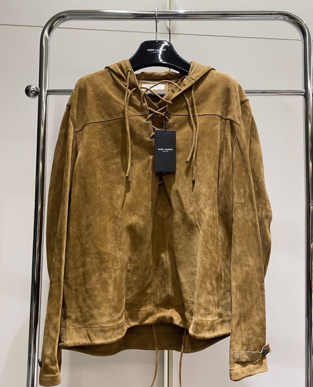 Saint Laurent Paris Saint laurent Sheepskin Suede Hoodie Jacket-2505 Size US M / EU 48-50 / 2 - 2 Thumbnail