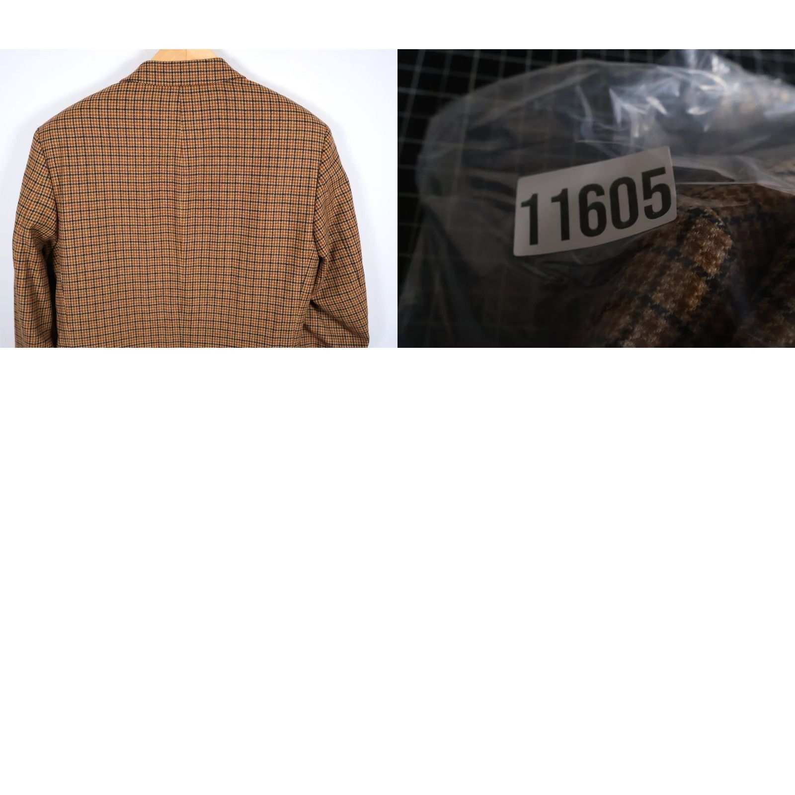 Vintage Strellson Sport Coat Men 40 Brown Houndstooth 3-Button Wool Cashmere Jacket Size US XXS / EU 40 - 11 Thumbnail