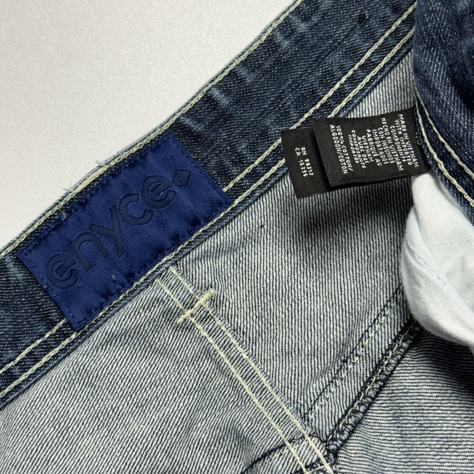 Enyce Vintage Y2K Enyce Baggy Jeans Mens 46x33 Blue Skate Streetwe Size US 44 / EU 60 - 5 Thumbnail