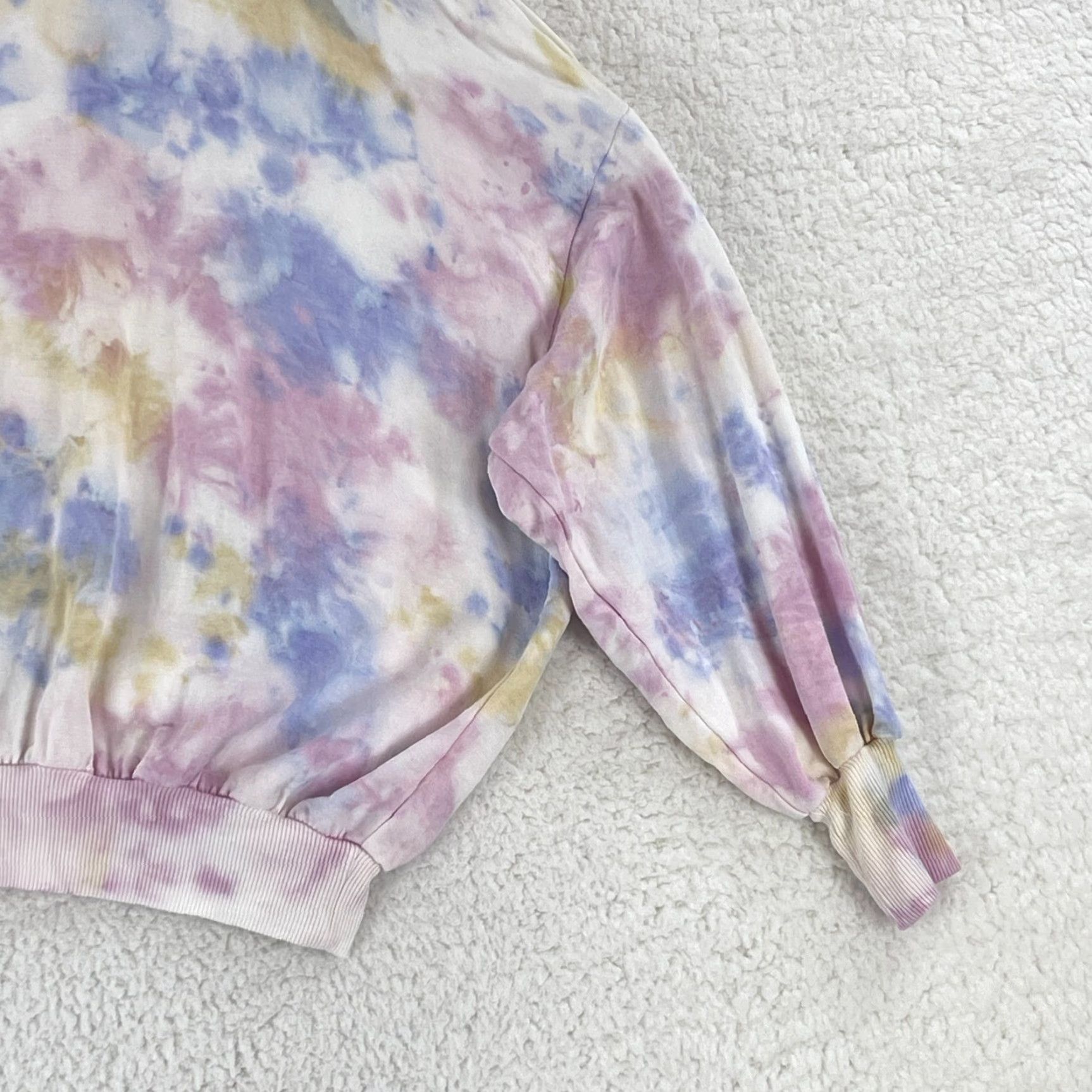 Young Fabulous & Broke Young Fabulous & Broke Juliette Tie-Dye Sweater Womens XS Pink Long Sleeve Crew Neck Knit Pullover Bohemian Modern Size XS / US 0-2 / IT 36-38 - 4 Thumbnail