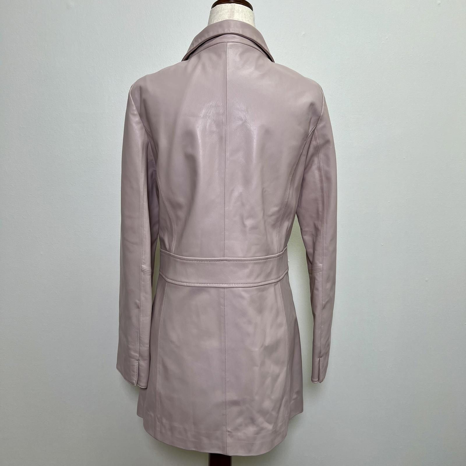 Jean-Louis Scherrer Jean-Louis Scherrer Pink Lamb Leather Jacket Size S / US 4 / IT 40 - 2 Thumbnail