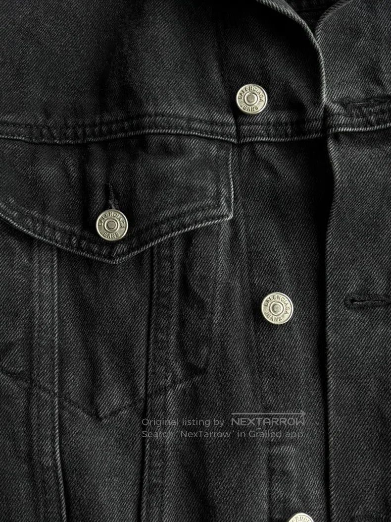 Balenciaga Balenciaga Black Denim Jacket, Size M Size US M / EU 48-50 / 2 - 5 Thumbnail
