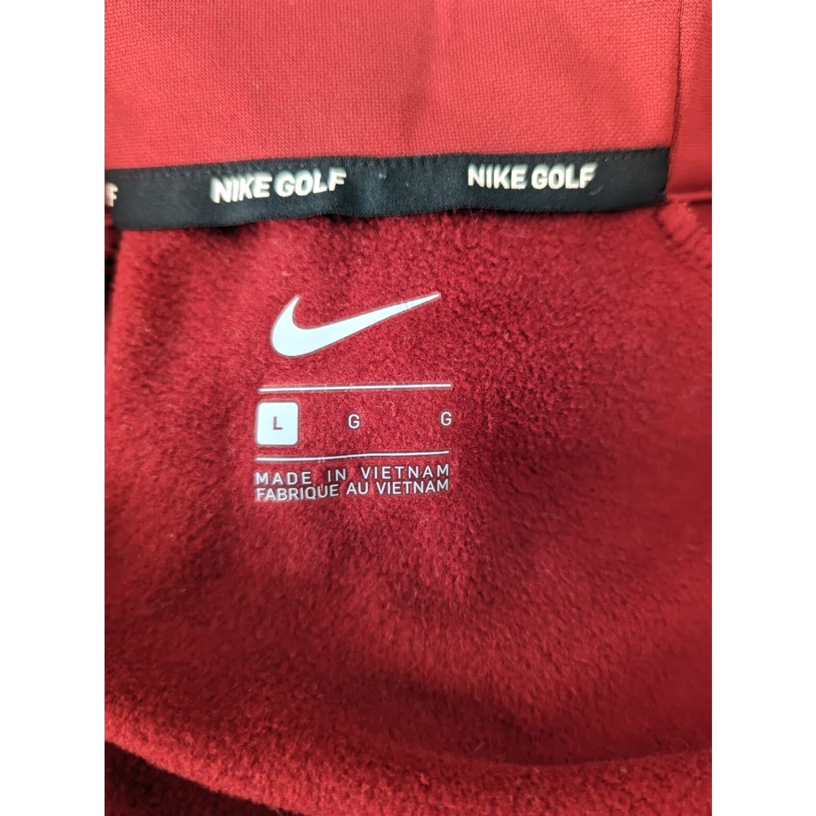 Nike **Nike Golf Mens 1/4 Zip Pullover Sweatshirt L Large Gray Red** User: Nike Golf Mens 1/4 Zip Pullover Sweatshirt L Large Gray Red Size US L / EU 52-54 / 3 - 3 Thumbnail