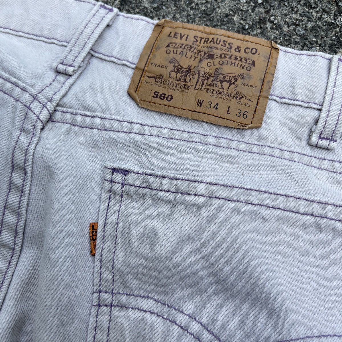 Levi's × Levi's Made & Crafted × Levi's Vintage Clothing Vintage Levis 560 Orange Tab 515 Button Jeans Size US 34 / EU 50 - 7 Thumbnail