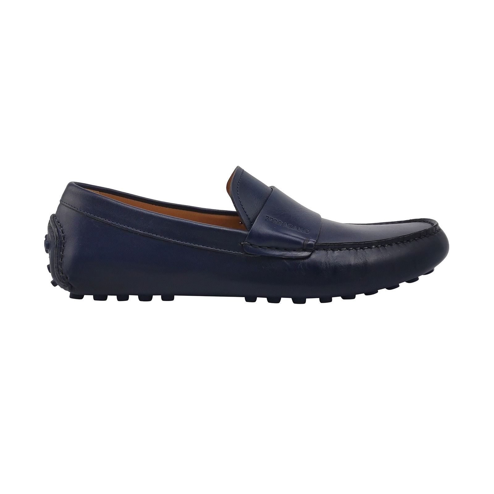 Salvatore Ferragamo Salvatore Ferragamo Blue Leather Loafers Size 7.5 Size US 7 / EU 40 - 1 Thumbnail