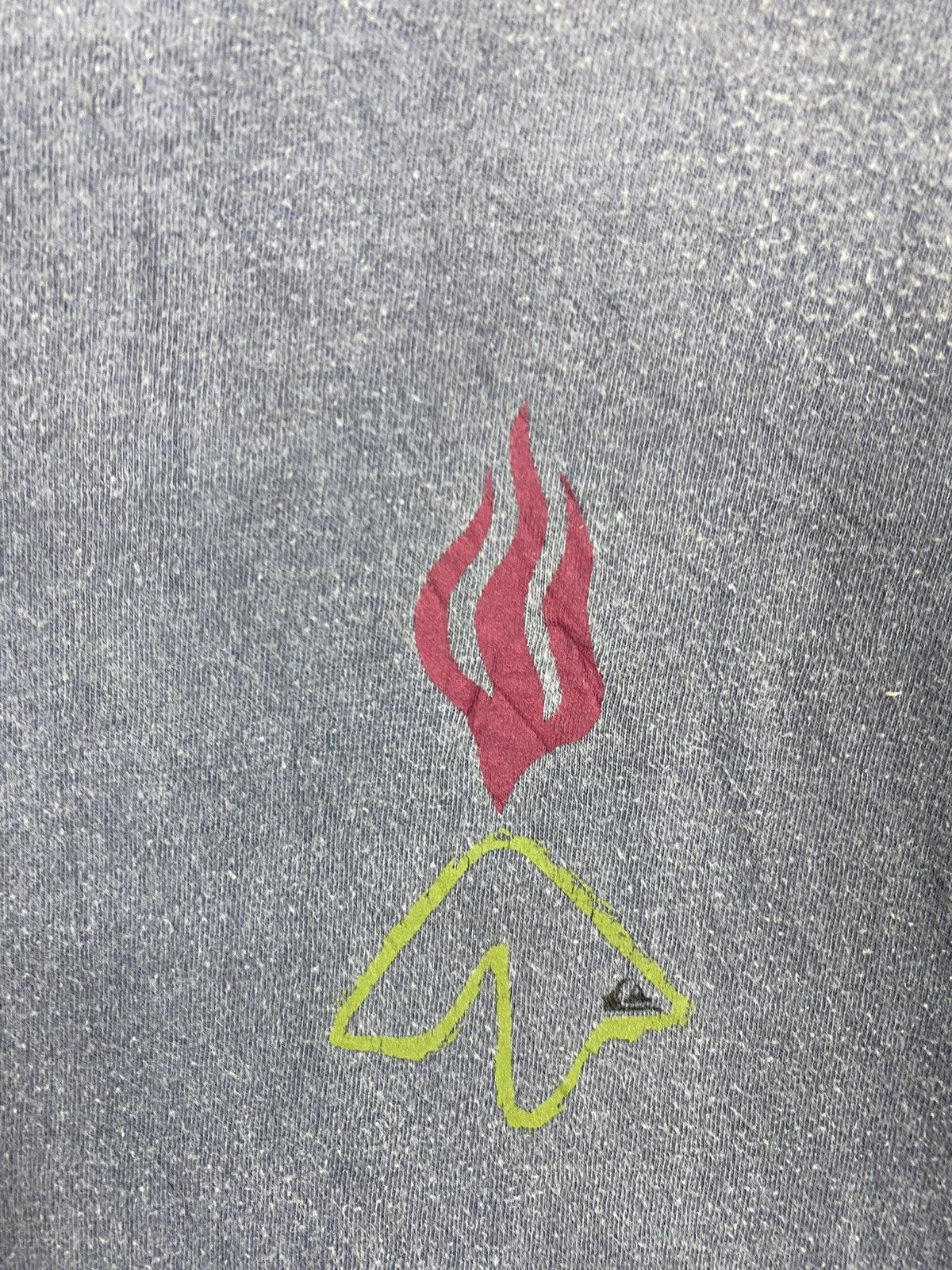 Quiksilver RaRe💥TRASHED FADED VINTAGE QUIKSILVER FIRE LOGO LONG SLEEVE Size US L / EU 52-54 / 3 - 12 Thumbnail