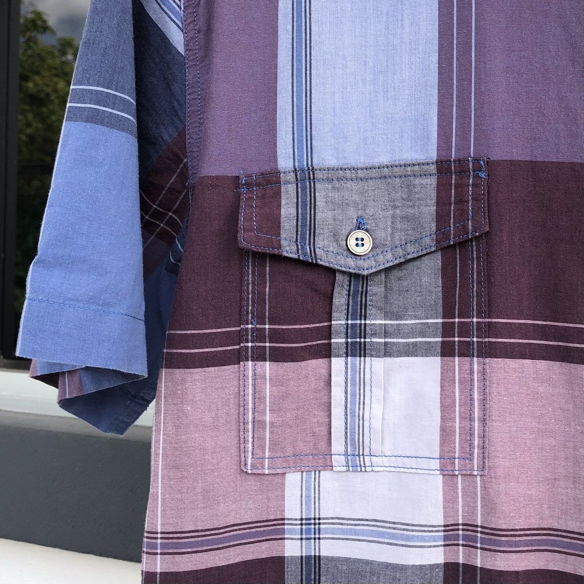 Burberry Burberry Brit Checked Cotton Short Sleeve Shirt Men’s Size US M / EU 48-50 / 2 - 6 Thumbnail