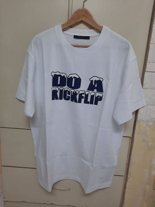 Louis Vuitton White 'Do A Kickflip' T-Shirt